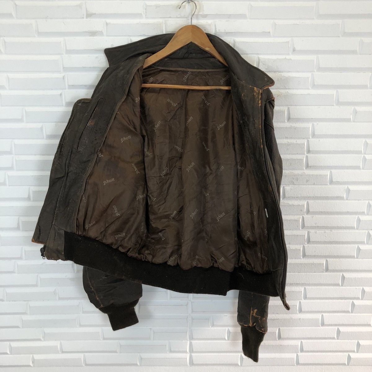 Schott SCHOTT USA AIRBONE PILOT LEATHER JACKET Size US L / EU 52-54 / 3 - 10 Thumbnail