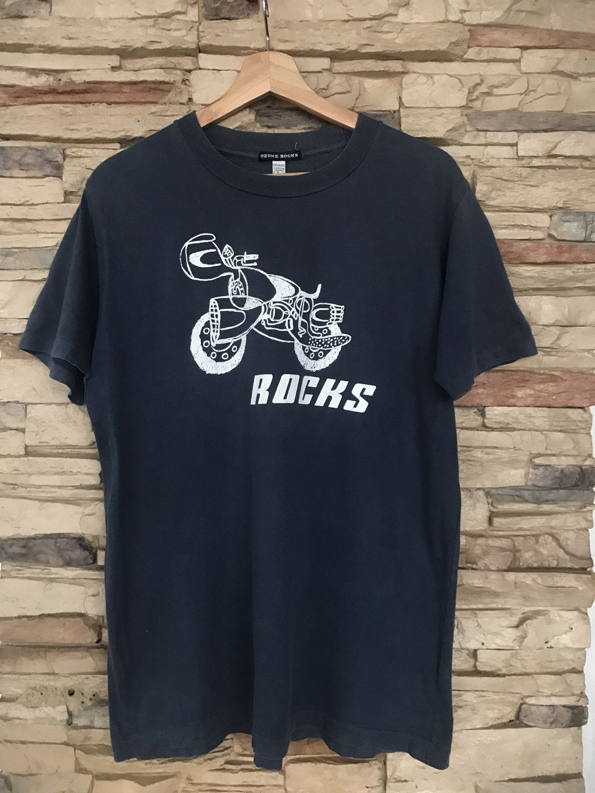 Vintage Vintage Ozone Rocks Classical Motorcyle Tee Harley Davidson Size US L / EU 52-54 / 3 - 2 Thumbnail