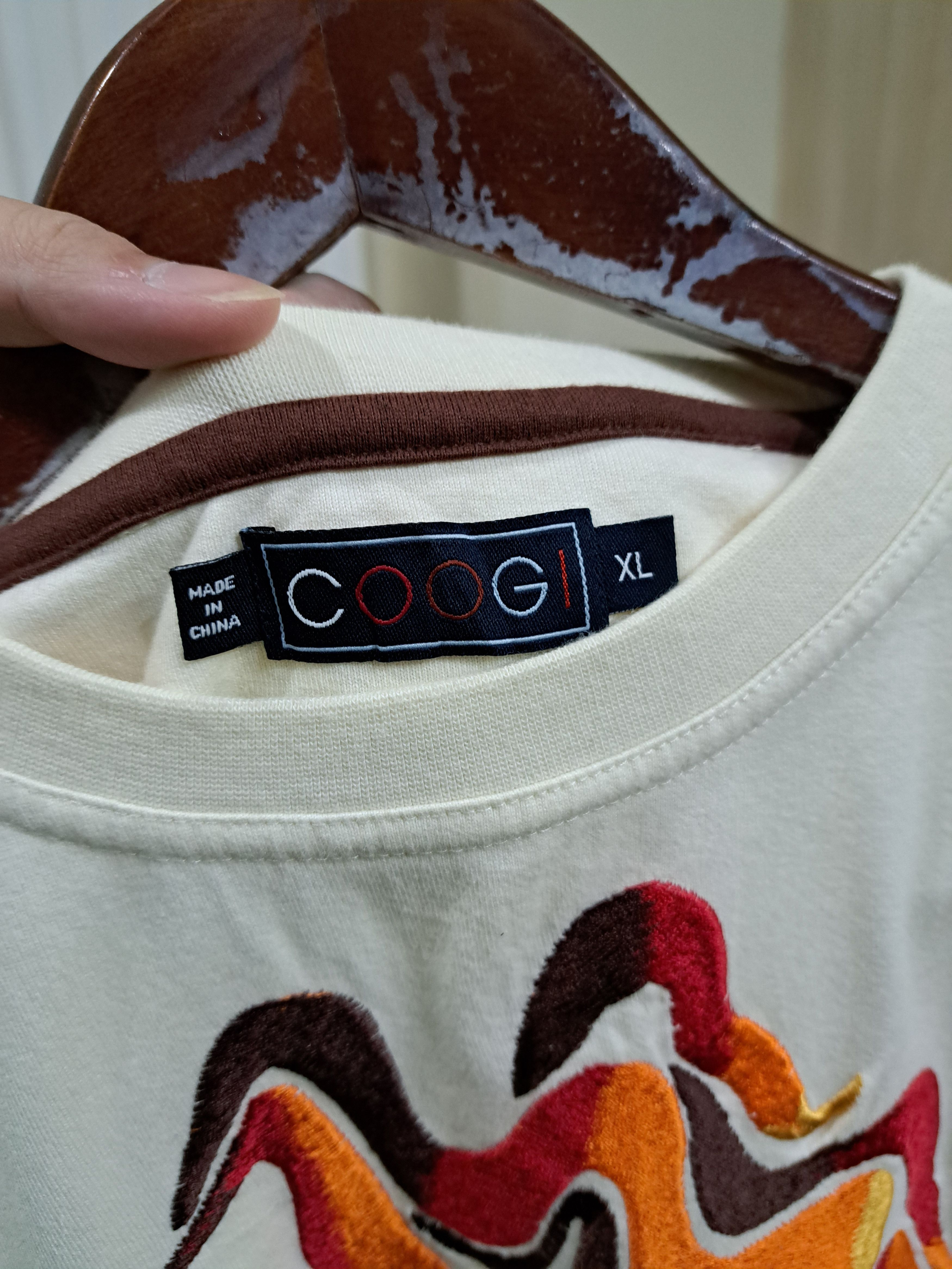 Coogi Coogi embroidered flame style LS Tee Size US XL / EU 56 / 4 - 8 Thumbnail
