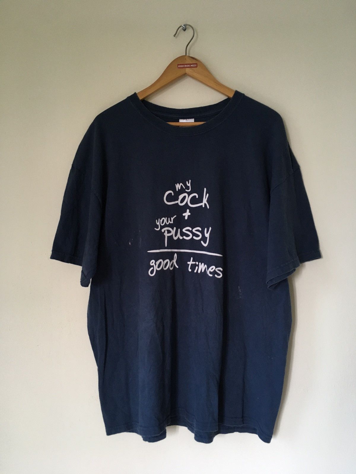 Gildan My Cock + Your Pussy Good Times Tshirt Size US XL / EU 56 / 4 - 2 Thumbnail