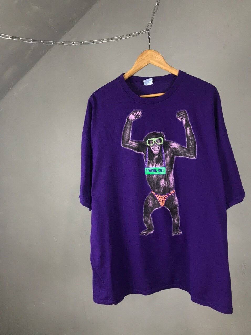 Other Animal Vintage Monkey Tee Size US XXL / EU 58 / 5 - 1 Thumbnail