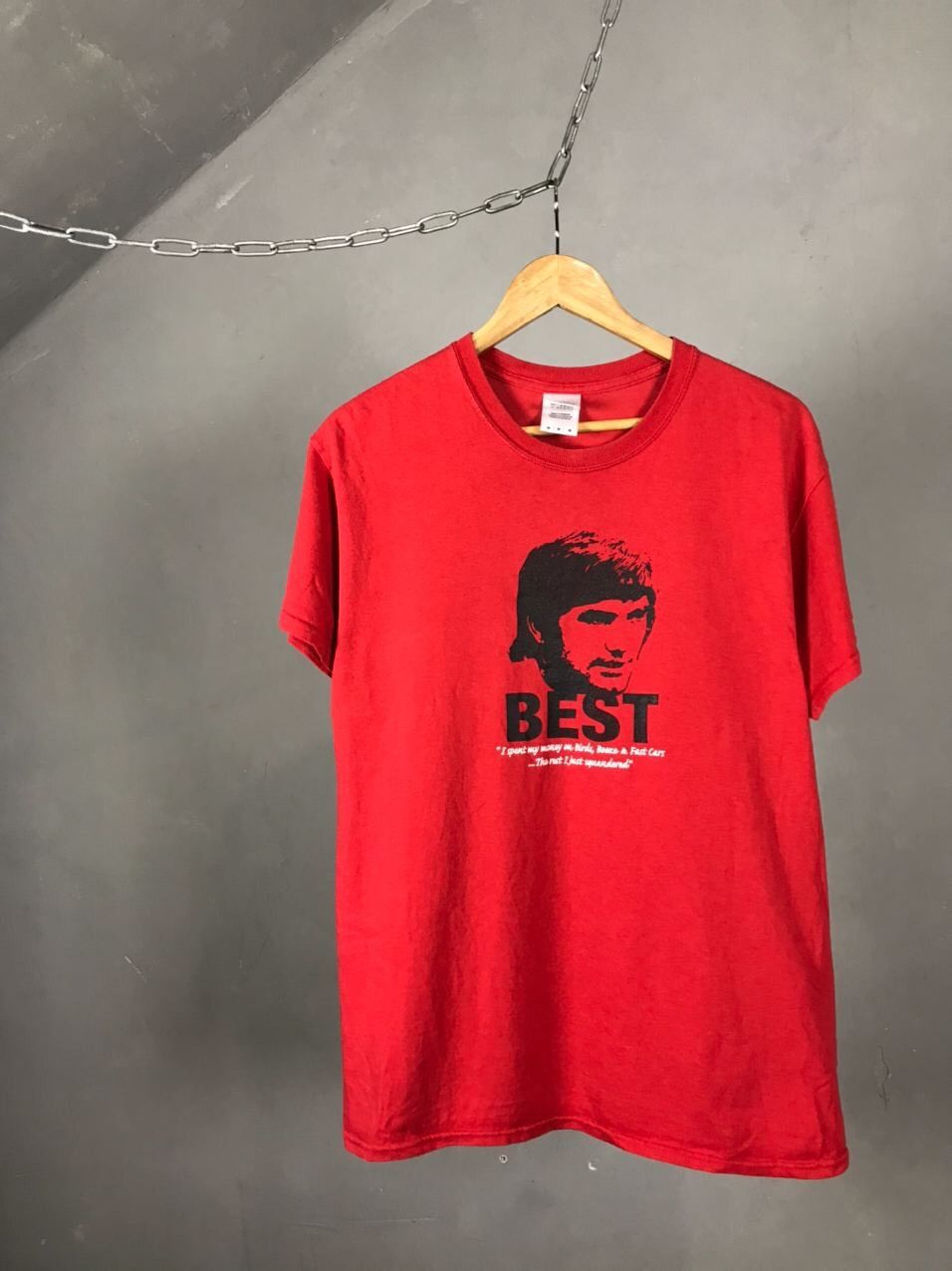 Other × Vintage George Best Casual Football Streetwear Red Tee Size US M / EU 48-50 / 2 - 1 Thumbnail