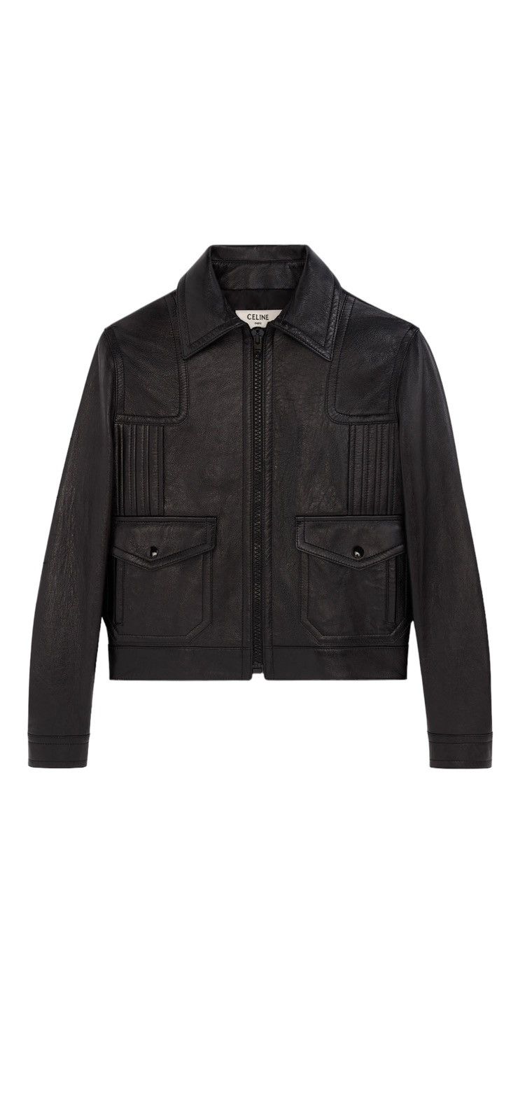 CELINE｜LEATHER JACKETS (LOOSE AVIATOR BLOUSON JACKET IN Women's Classic aviator blouson jacket in soft lambskin