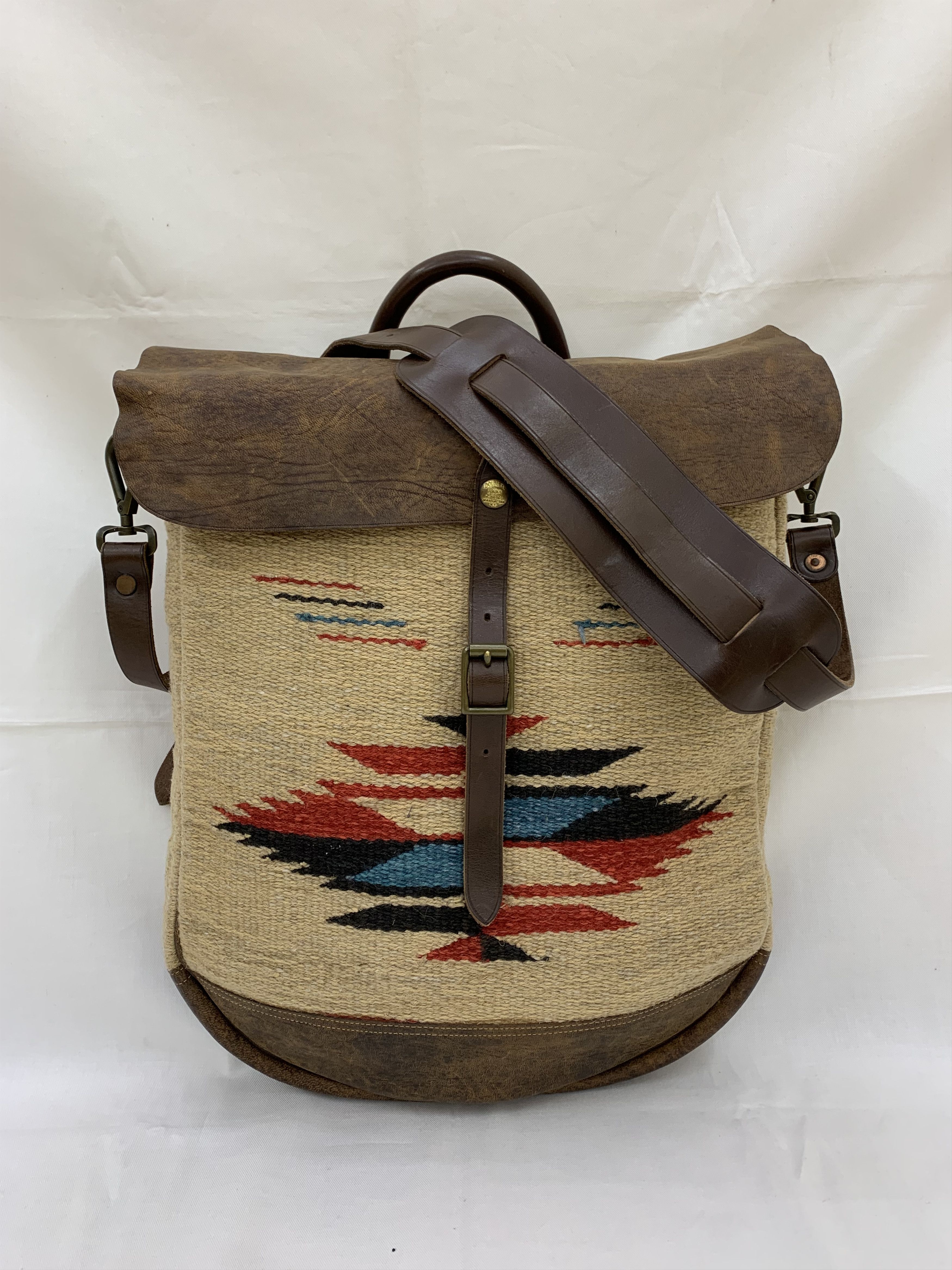 RRL Ralph Lauren Ralph Lauren Vintage Double RL Chimayo Shoulder Bag RRL Weekender Leather Rug Bag Grailed