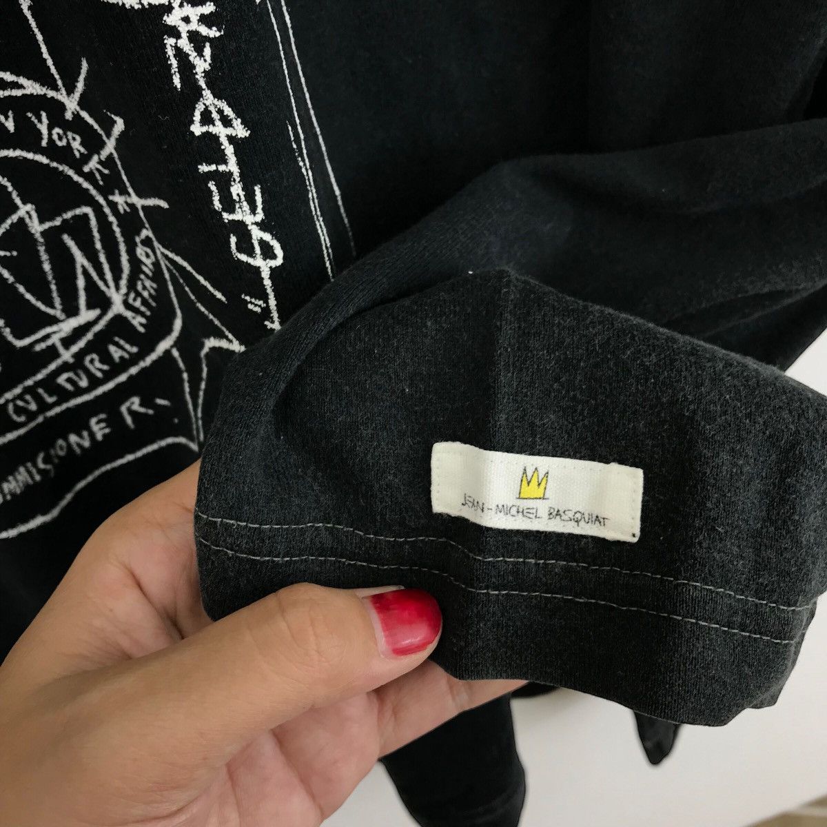 Jean-Michel Basquiat Vintage JEAN MICHEL BASQUIAT Street Arts Chemistry Police Size US L / EU 52-54 / 3 - 5 Thumbnail