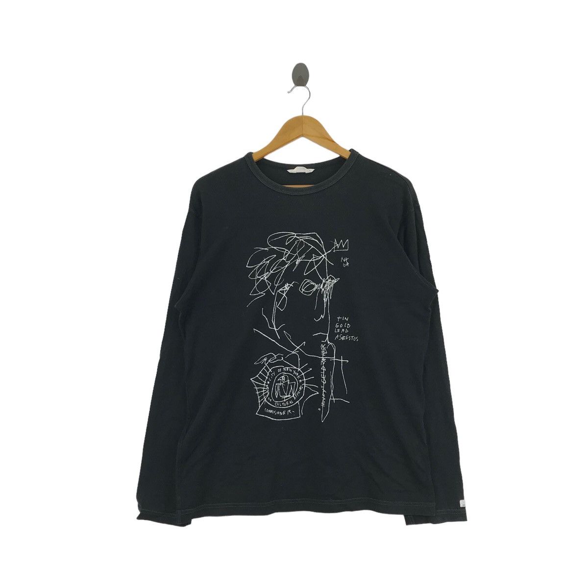 Jean-Michel Basquiat Vintage JEAN MICHEL BASQUIAT Street Arts Chemistry Police Size US L / EU 52-54 / 3 - 1 Thumbnail