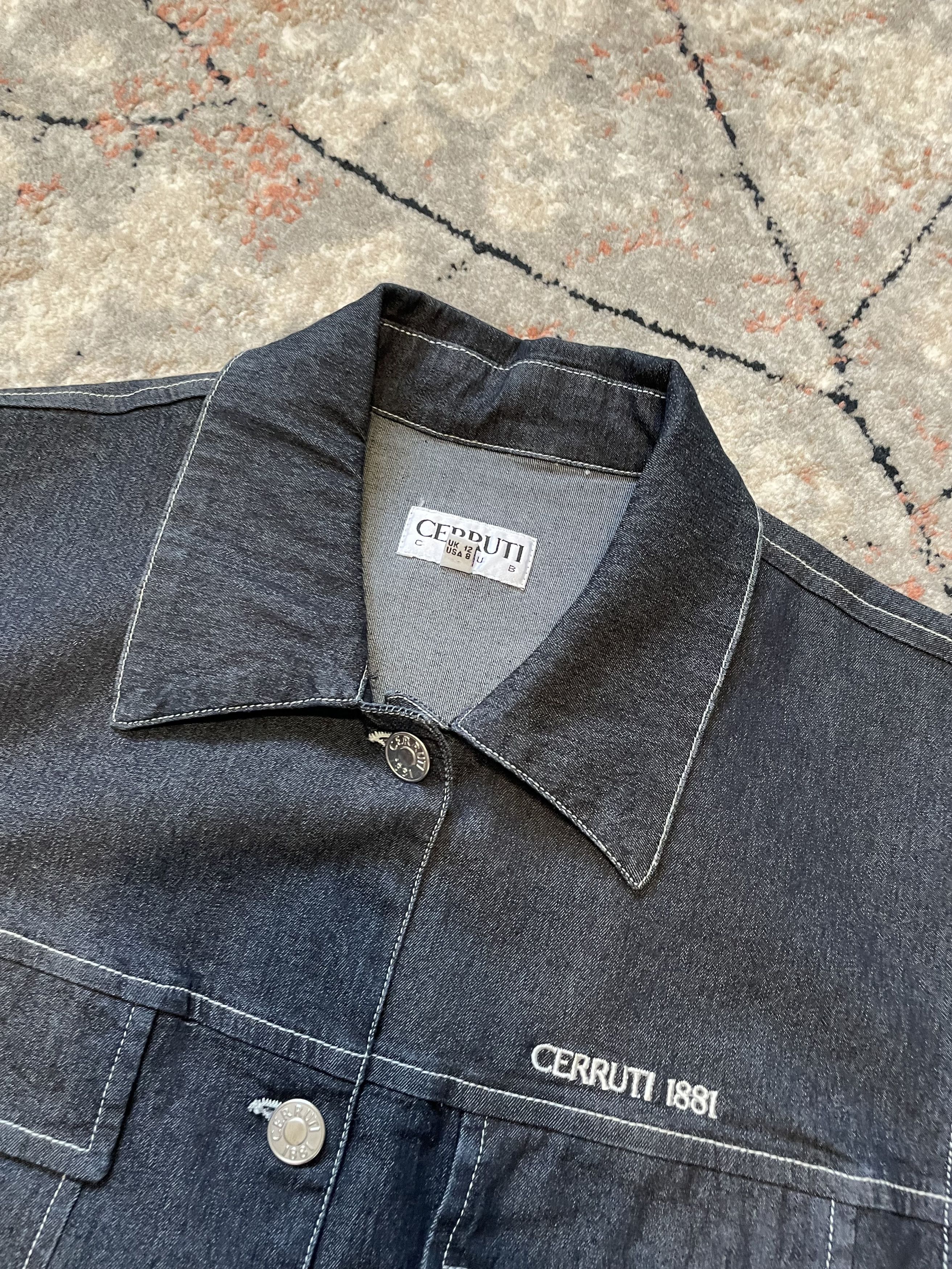 Cerruti 1881 × Vintage Cerruti 1881 Vintage Jeans Jacket Size M / US 6-8 / IT 42-44 - 4 Thumbnail