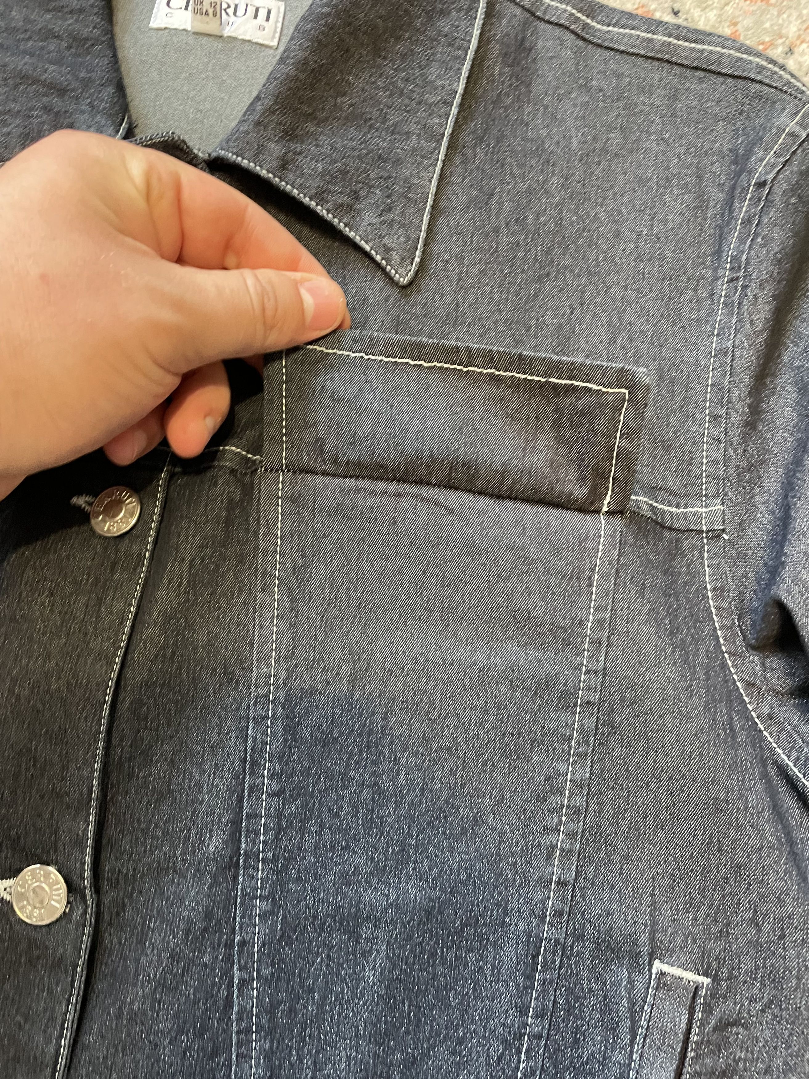 Cerruti 1881 × Vintage Cerruti 1881 Vintage Jeans Jacket Size M / US 6-8 / IT 42-44 - 3 Thumbnail