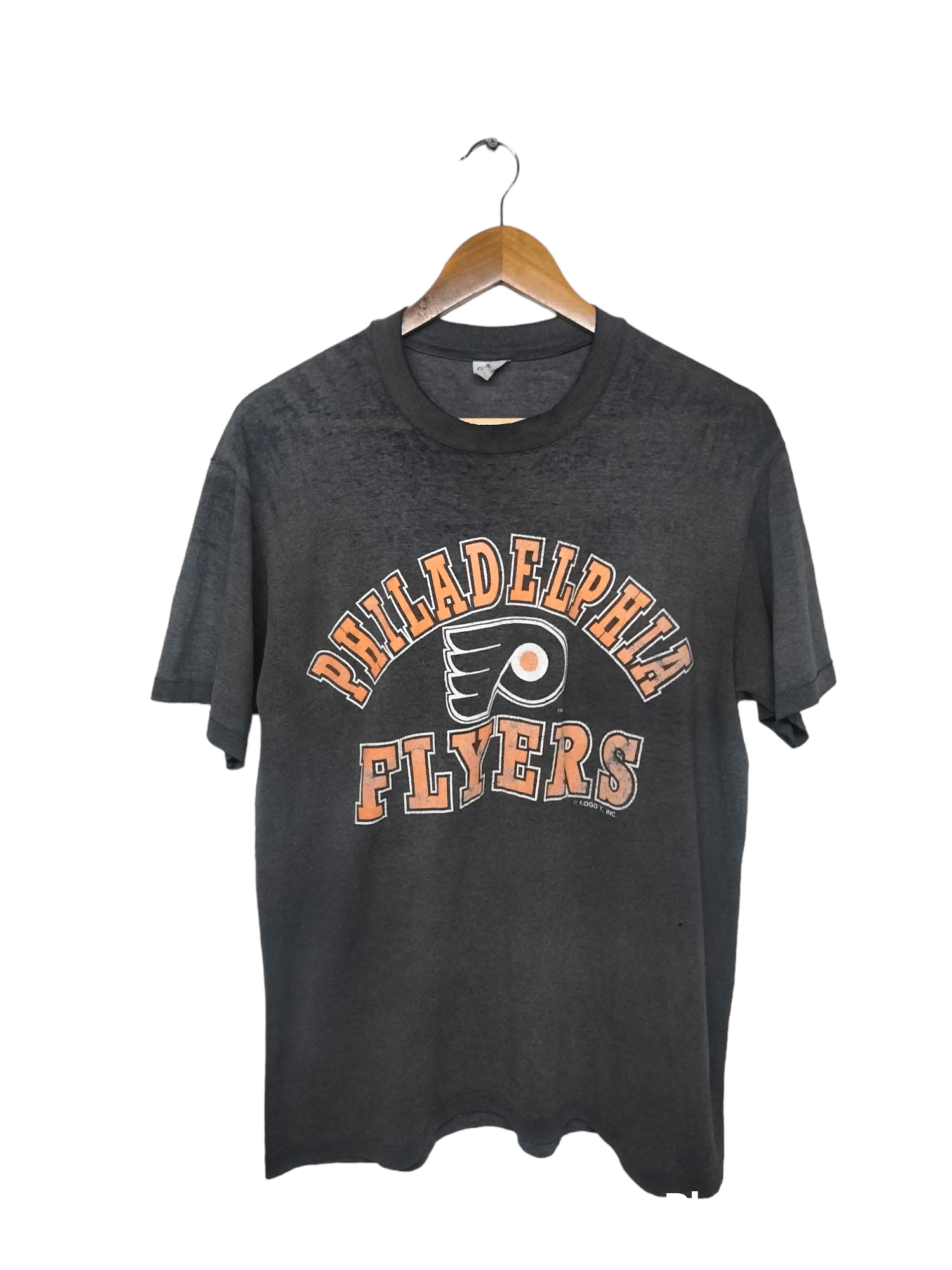 T-shirt vintage Philadelphia Flyers années 80/90 point unique