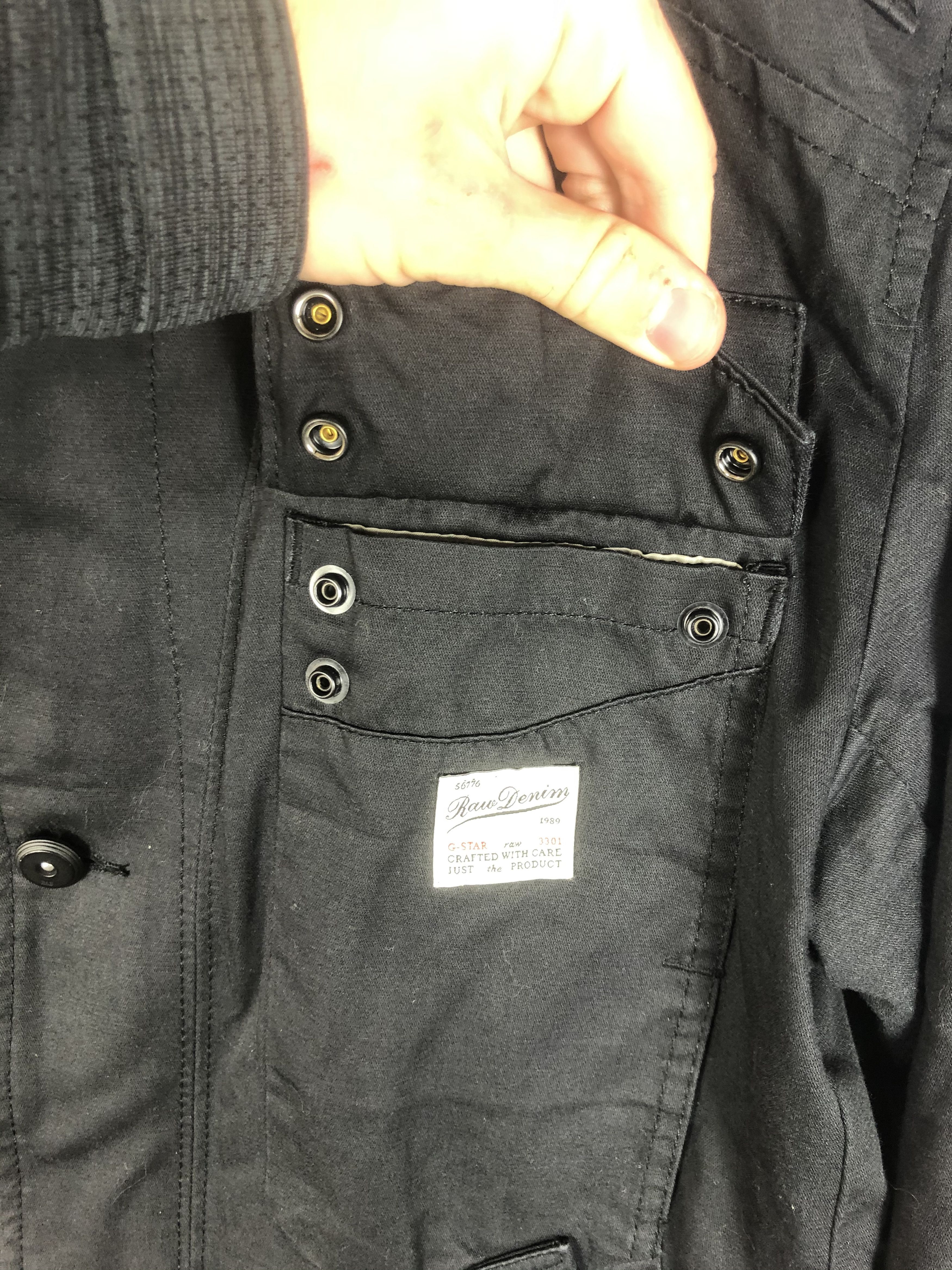 G-Star G Star RAW Multipocket Denim Black Jacket Fleet Trench Size US S / EU 44-46 / 1 - 8 Thumbnail