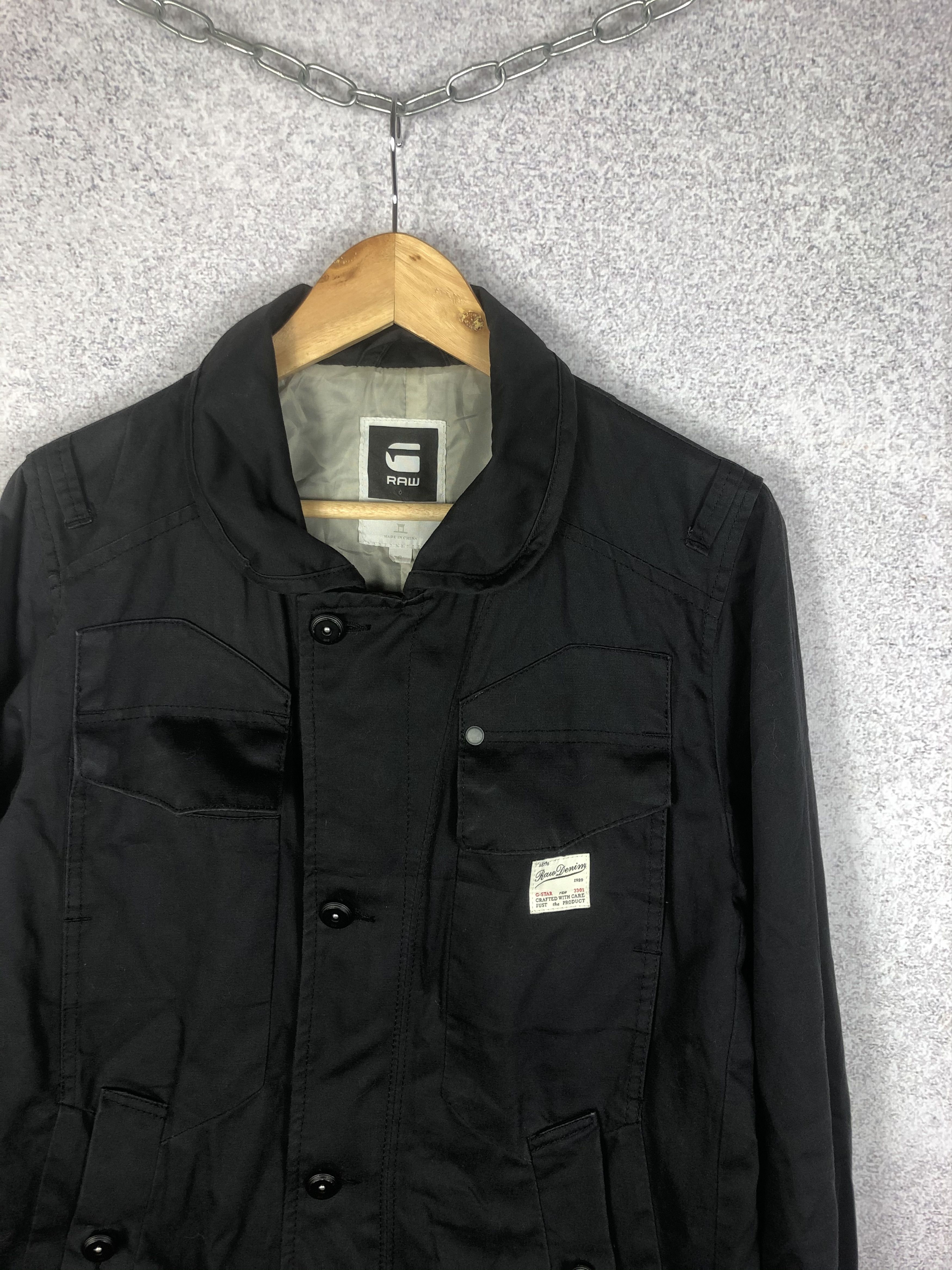 G-Star G Star RAW Multipocket Denim Black Jacket Fleet Trench Size US S / EU 44-46 / 1 - 2 Thumbnail