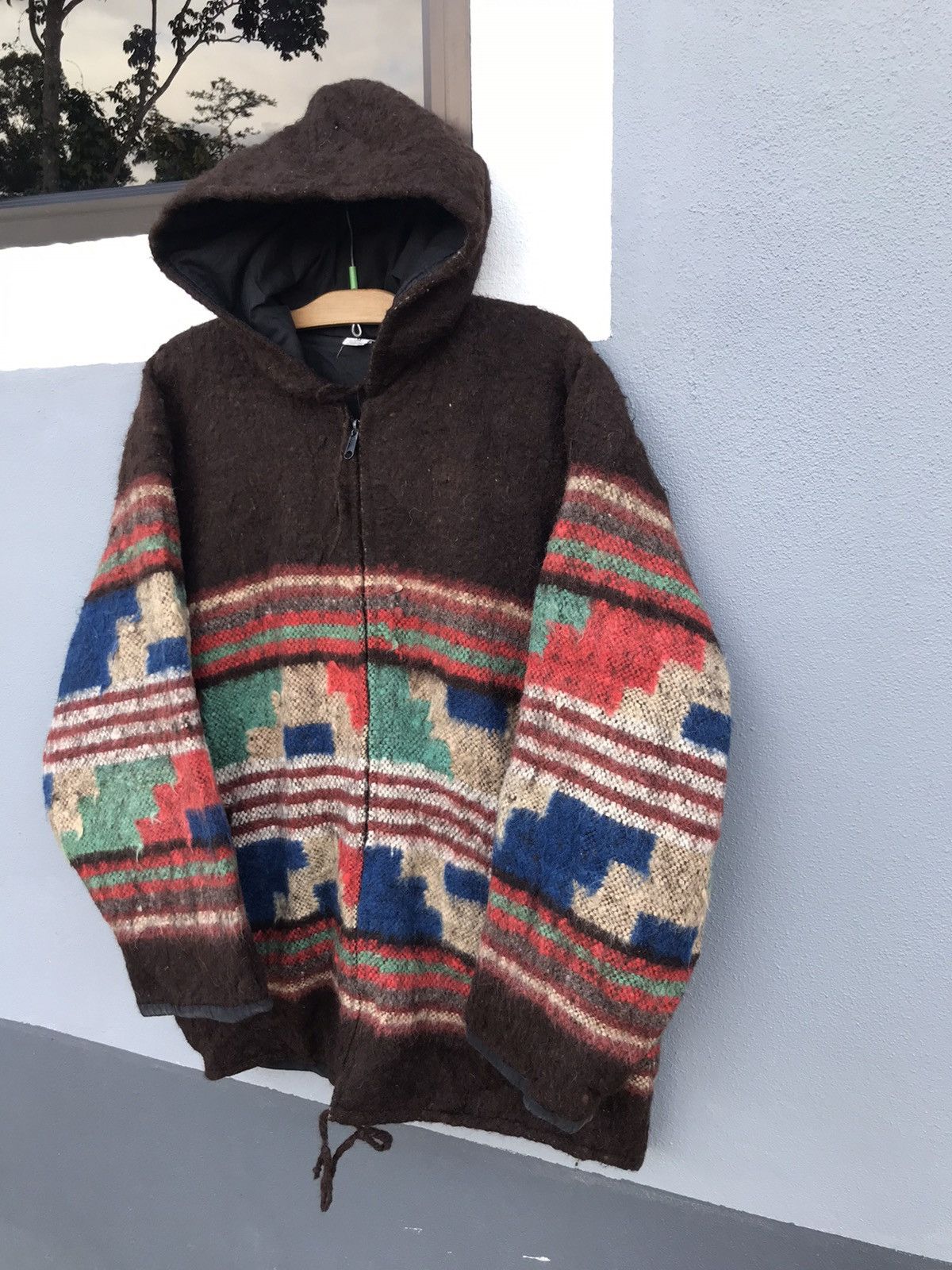 Vintage Navajo wool jacket hooded Size US M / EU 48-50 / 2 - 2 Thumbnail