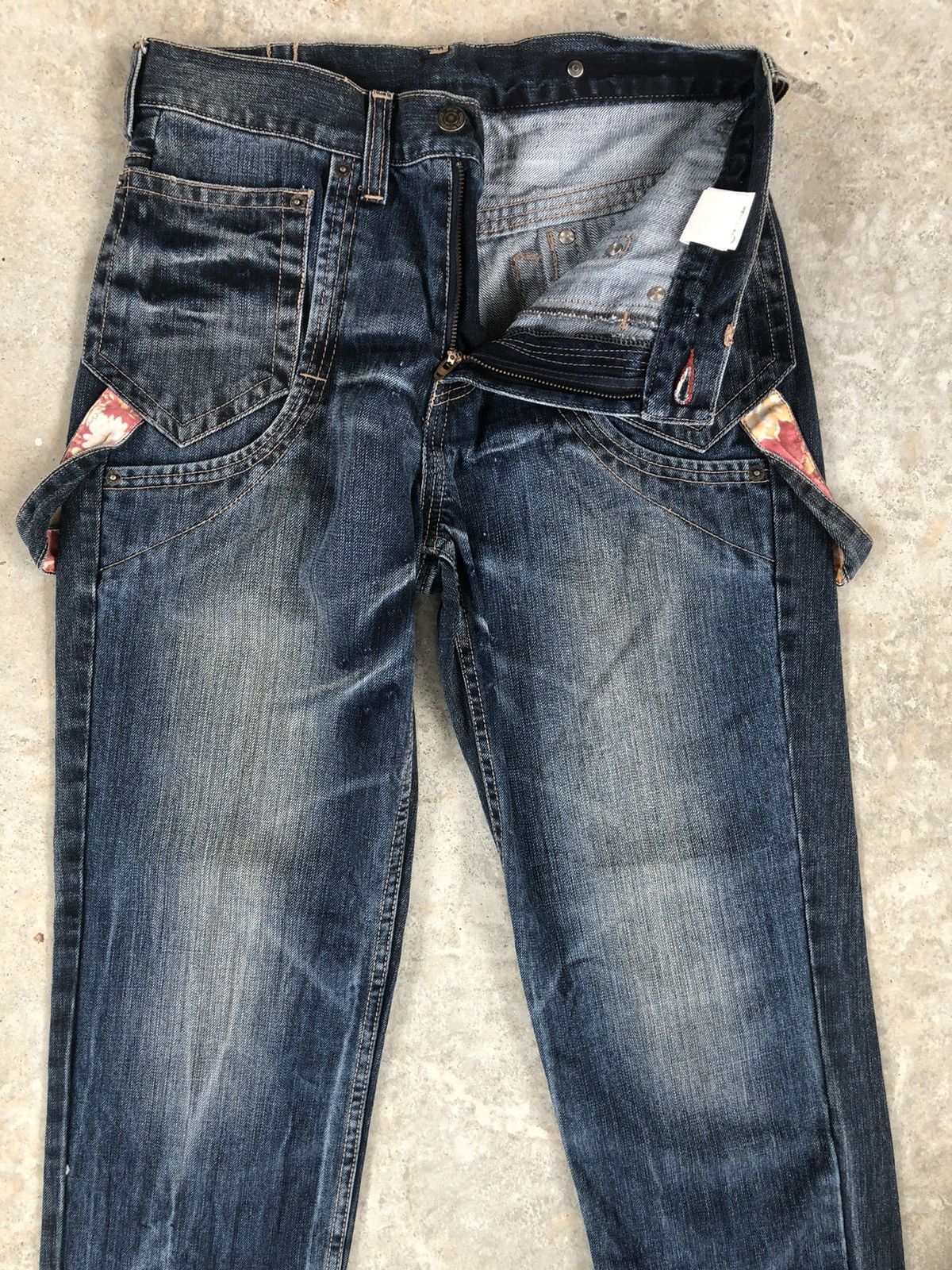 PPFM Japanese PPFM Distressed Denim Parachute Bondage Size US 29 - 3 Thumbnail