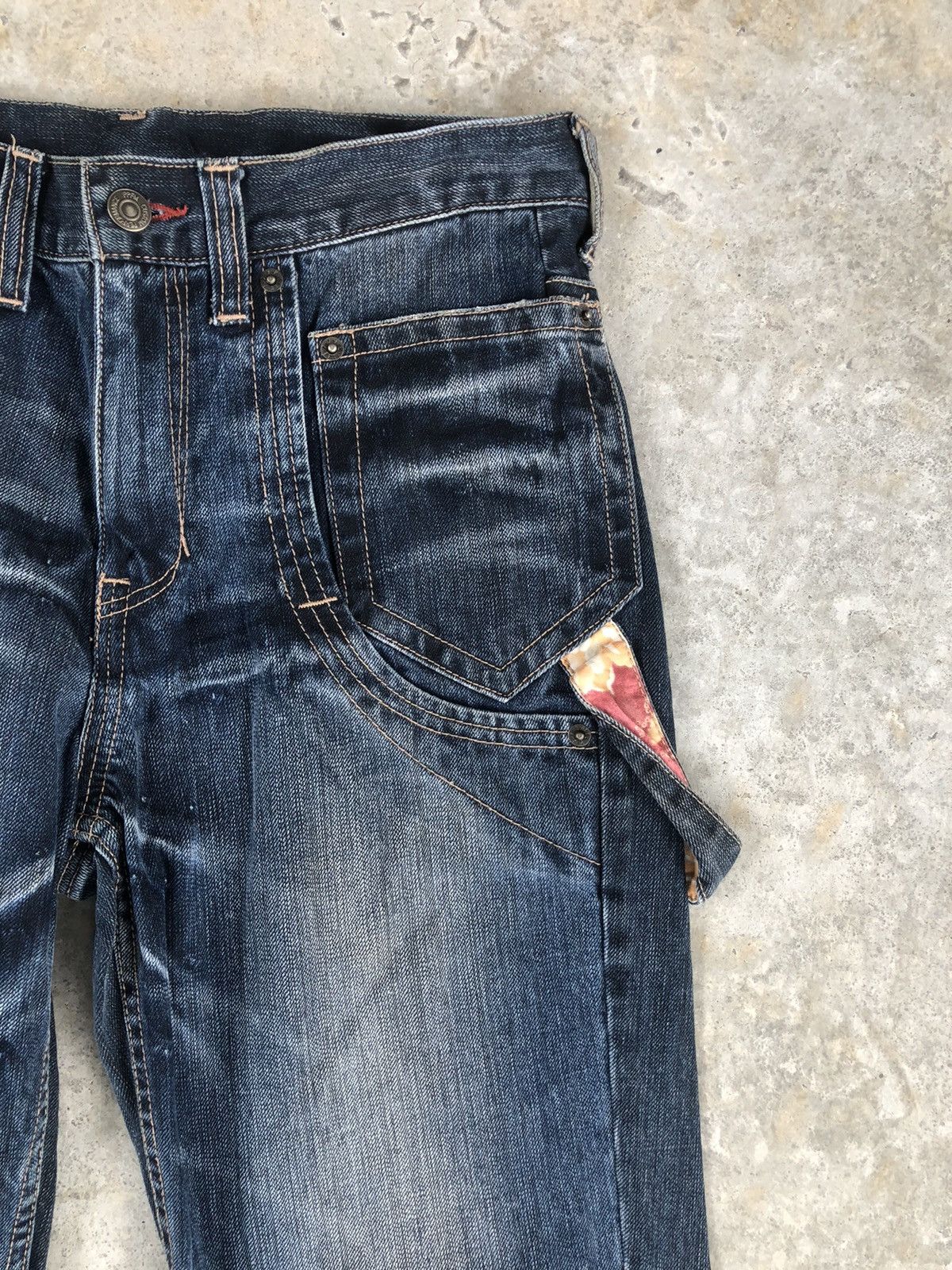 PPFM Japanese PPFM Distressed Denim Parachute Bondage Size US 29 - 5 Thumbnail
