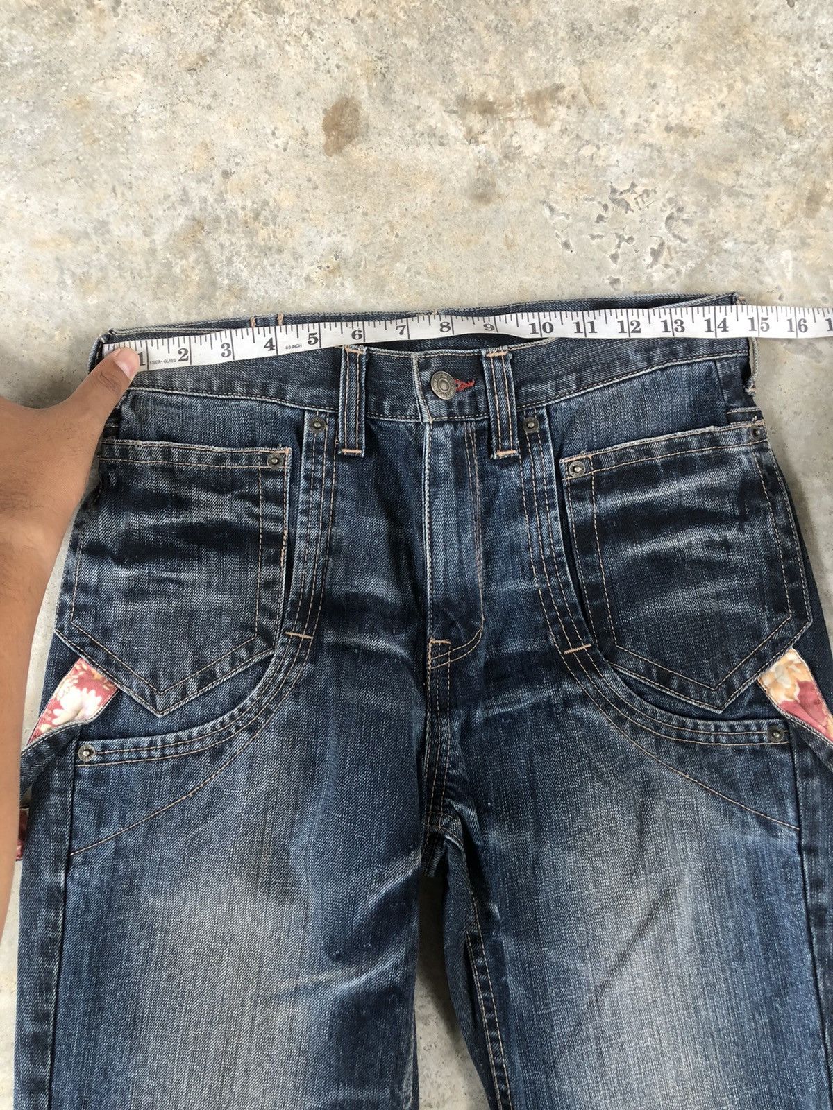 PPFM Japanese PPFM Distressed Denim Parachute Bondage Size US 29 - 16 Thumbnail
