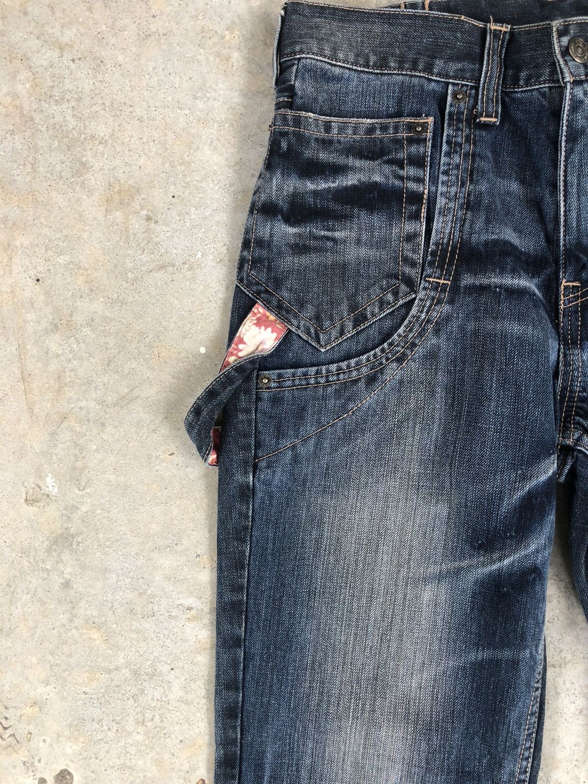 PPFM Japanese PPFM Distressed Denim Parachute Bondage Size US 29 - 4 Thumbnail