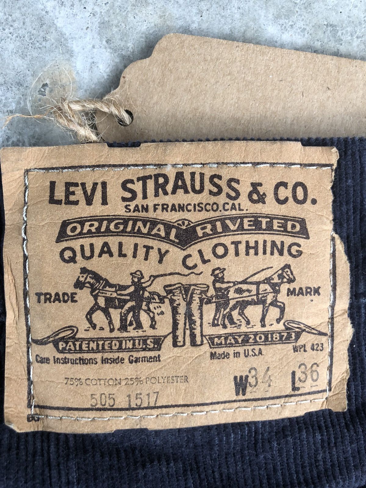 Levi's Vintage 80’s Levi’s Corduroy Pants Straight fit Jeans 505 Size US 31 - 14 Thumbnail