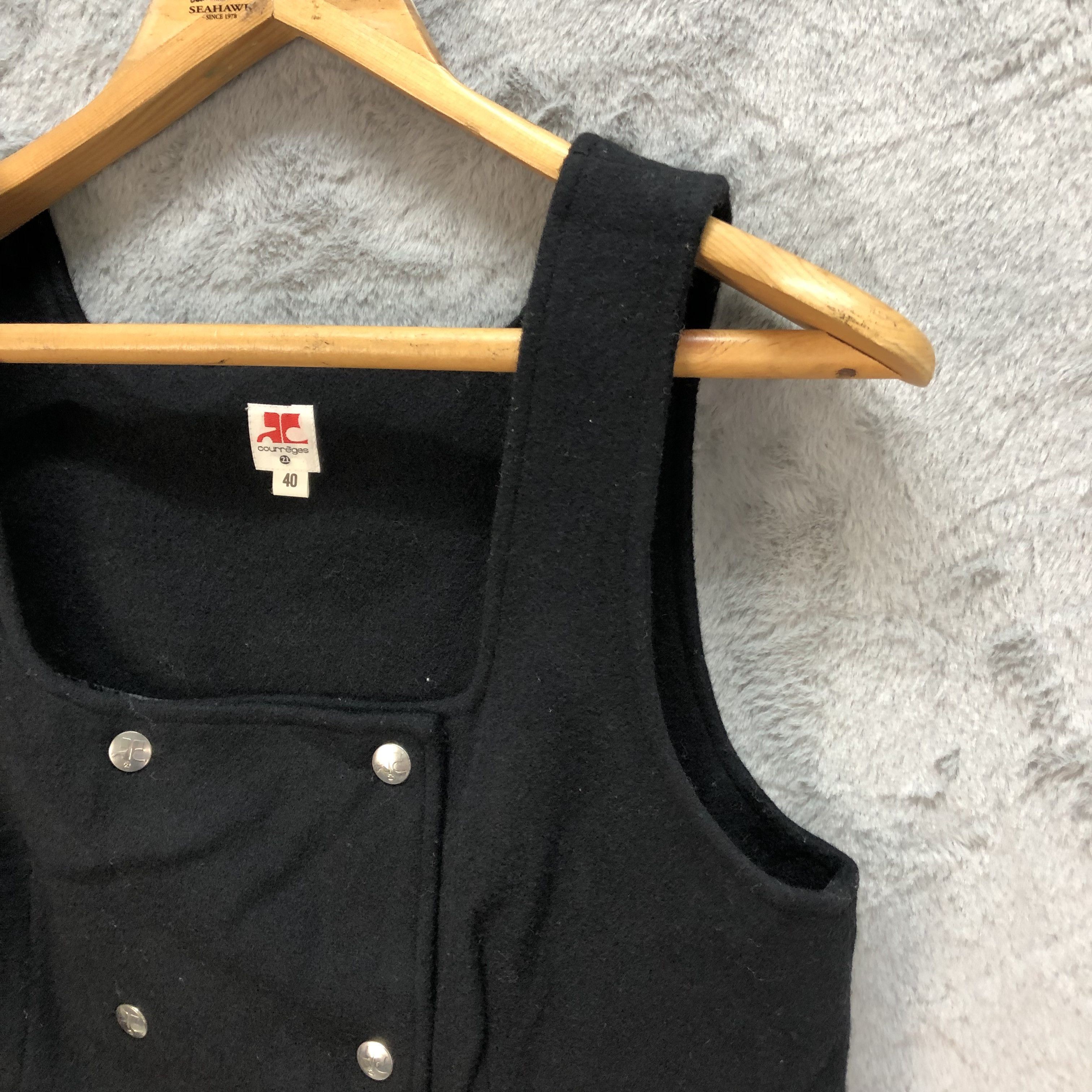 Courreges COURREGES DOUBLE BREASTED WOOL TOP #6004-217 Size S / US 4 / IT 40 - 5 Thumbnail