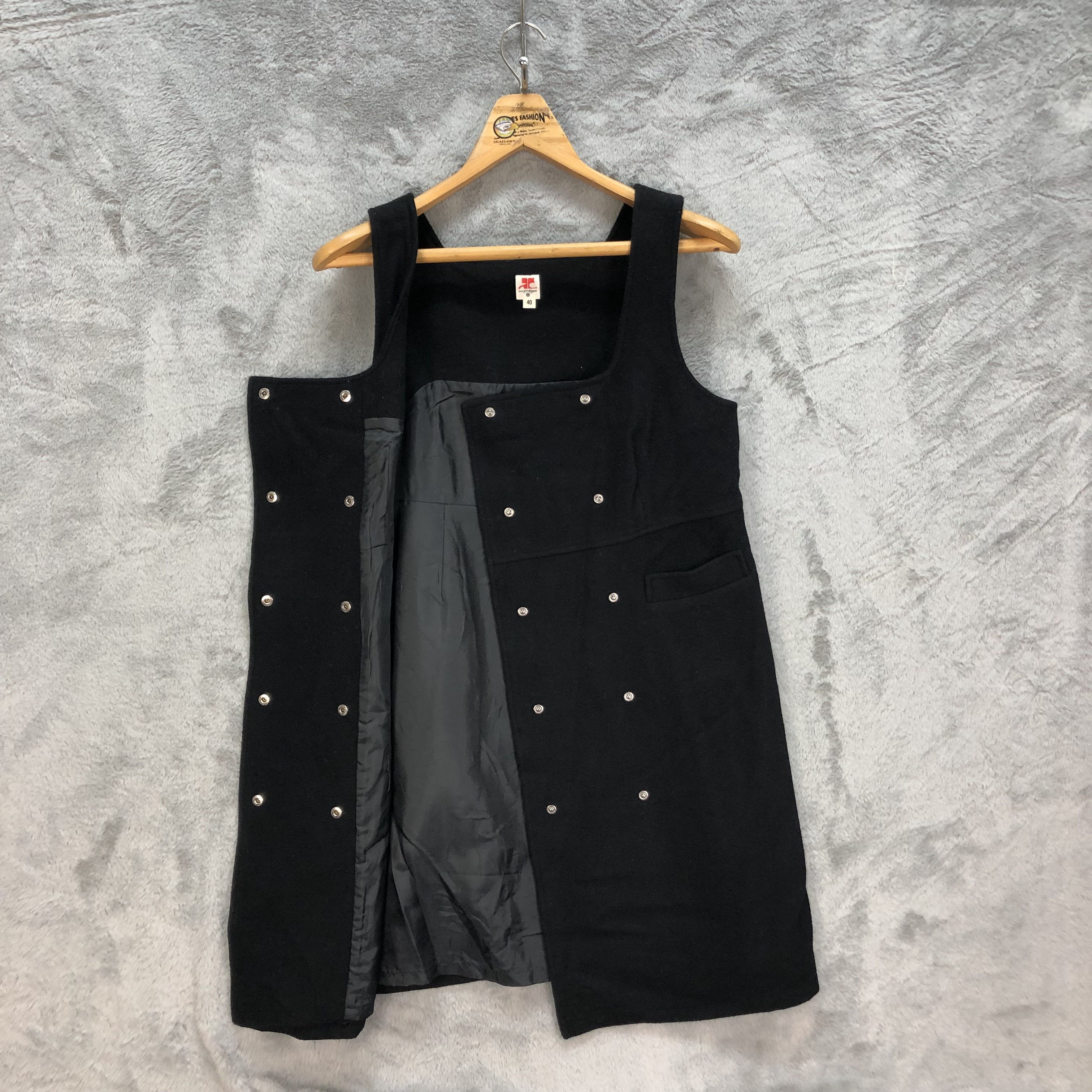 Courreges COURREGES DOUBLE BREASTED WOOL TOP #6004-217 Size S / US 4 / IT 40 - 6 Thumbnail