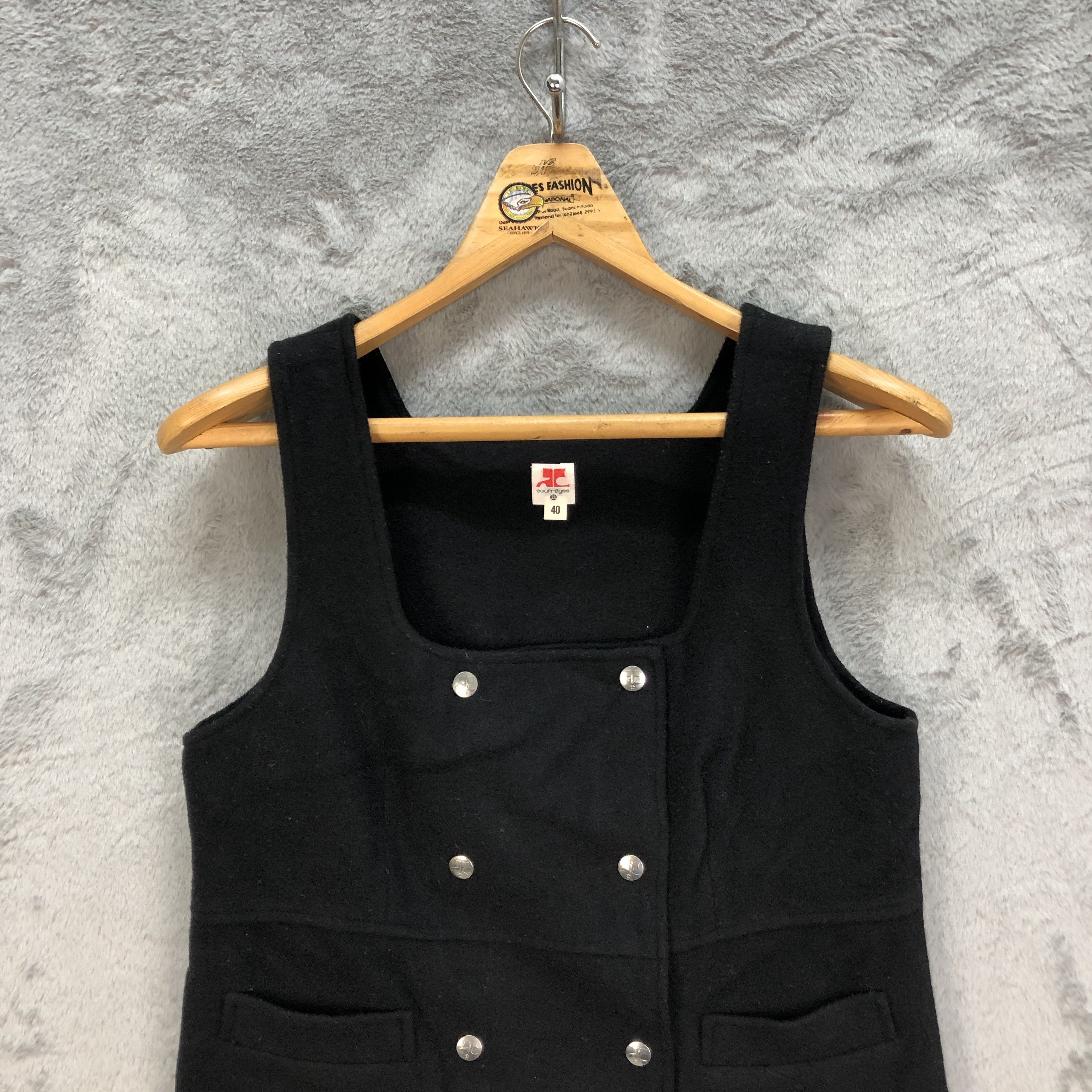 Courreges COURREGES DOUBLE BREASTED WOOL TOP #6004-217 Size S / US 4 / IT 40 - 2 Thumbnail
