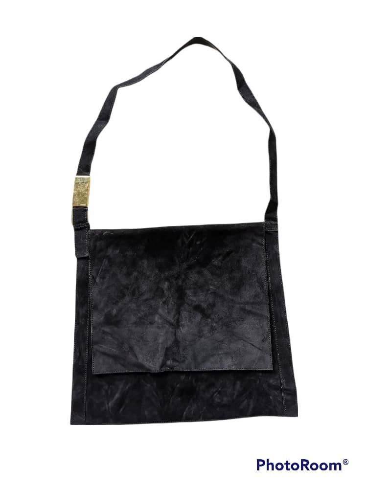 Gucci Gucci Black Suede Foldover Sling Bag Size ONE SIZE - 1 Thumbnail