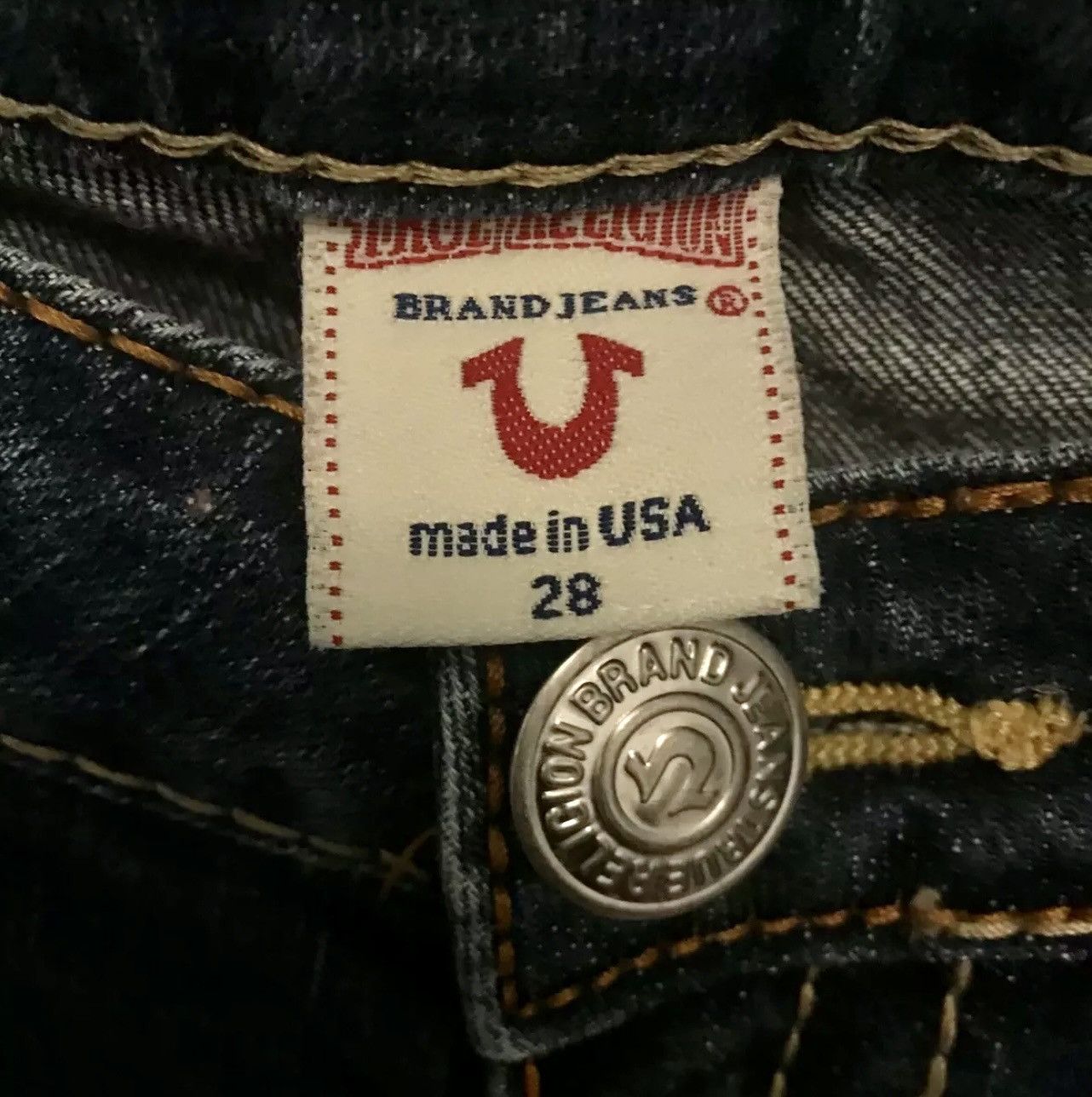 Jean × True Religion True Religion World Tour Stella Big T made in USA jeans 28 Size 28" / US 6 / IT 42 - 6 Thumbnail