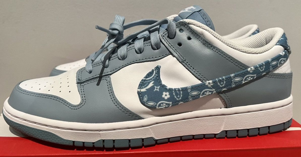 Nike Authentic Nike Dunk Low wmns womens Blue Paisley Size US 12 / IT 42 - 4 Thumbnail