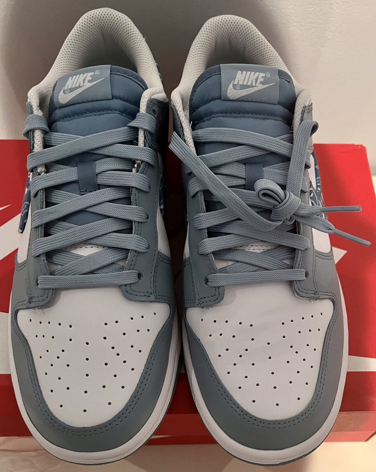Nike Authentic Nike Dunk Low wmns womens Blue Paisley Size US 12 / IT 42 - 2 Thumbnail