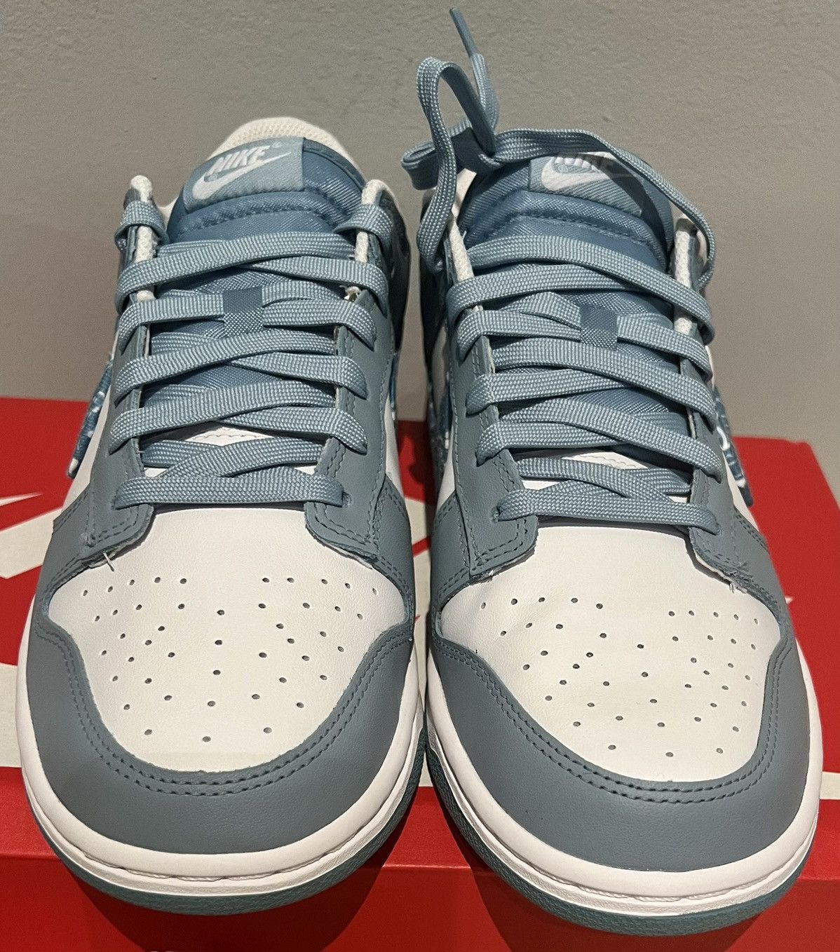 Nike Authentic Nike Dunk Low wmns womens Blue Paisley Size US 12 / IT 42 - 3 Thumbnail