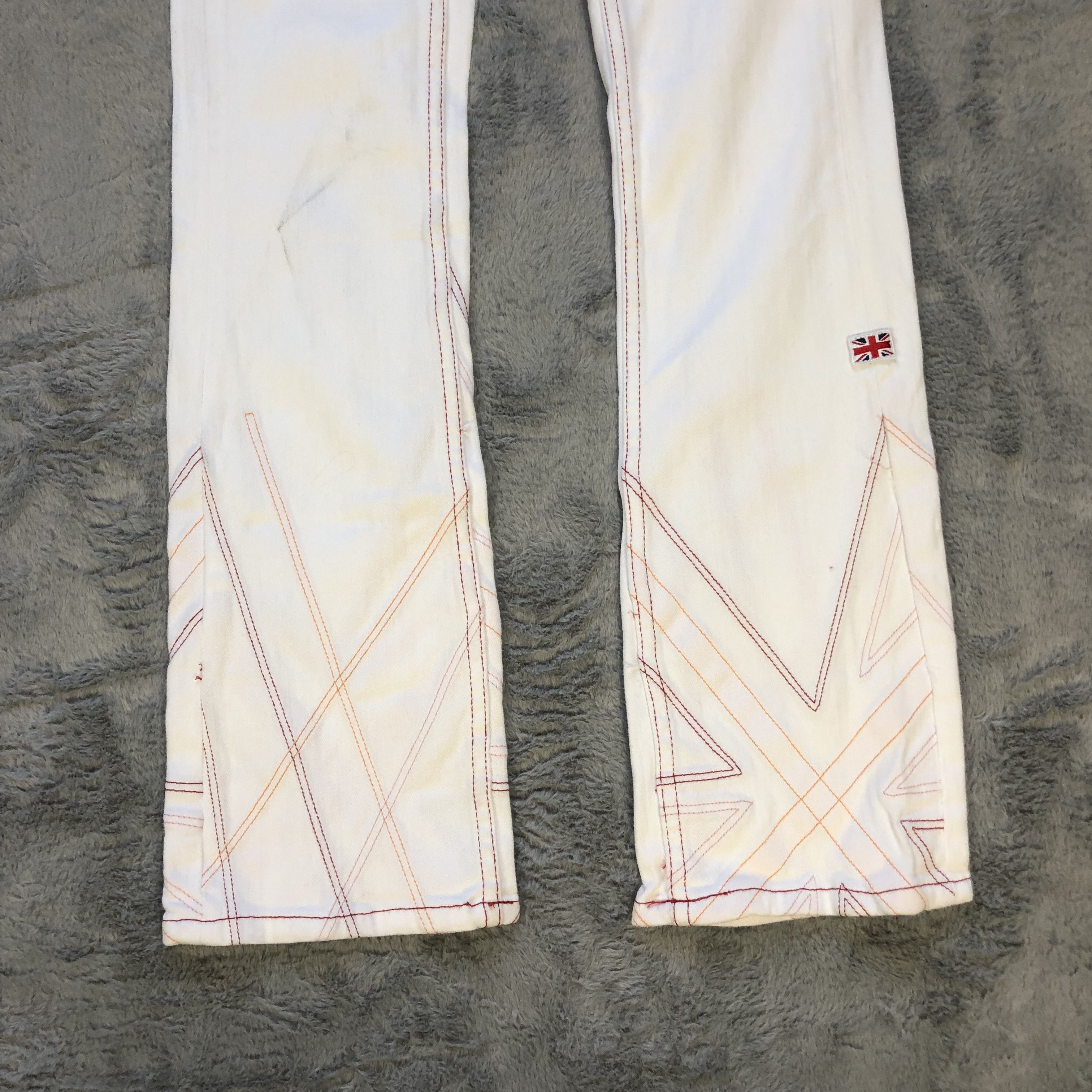 Japanese Brand FLARE PEPE JEANS LONDON WHITE JEANS #5979-216 Size 24" / US 00 / IT 34 - 9 Thumbnail