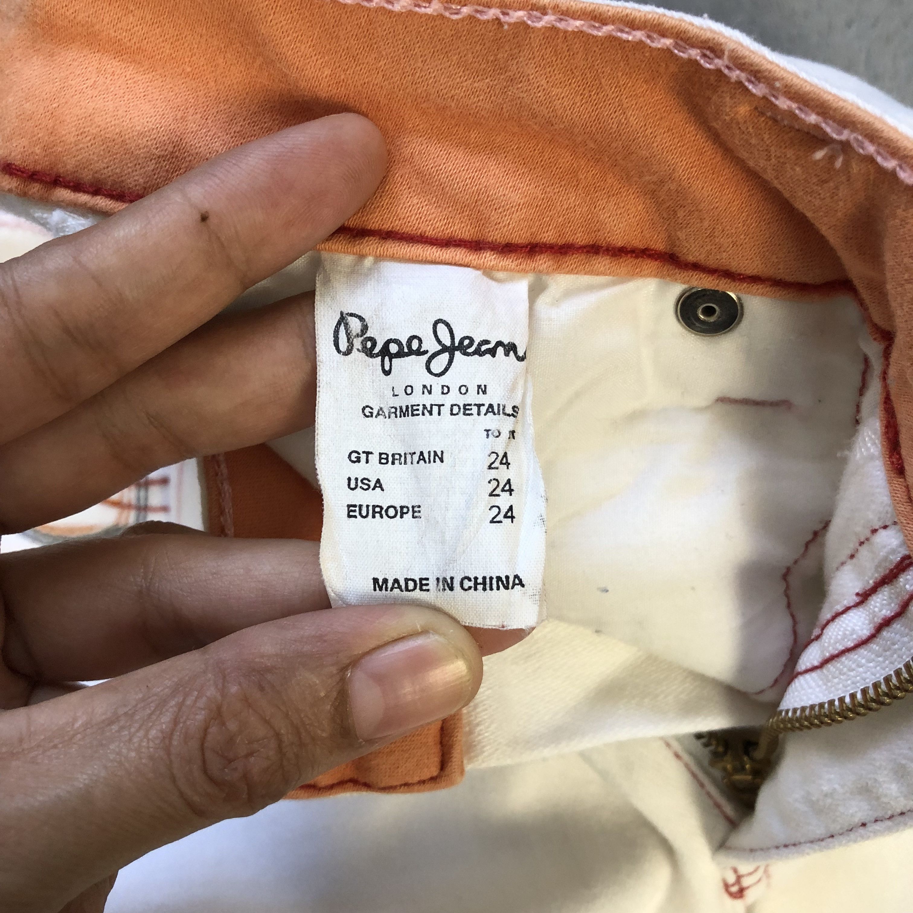 Japanese Brand FLARE PEPE JEANS LONDON WHITE JEANS #5979-216 Size 24" / US 00 / IT 34 - 13 Thumbnail