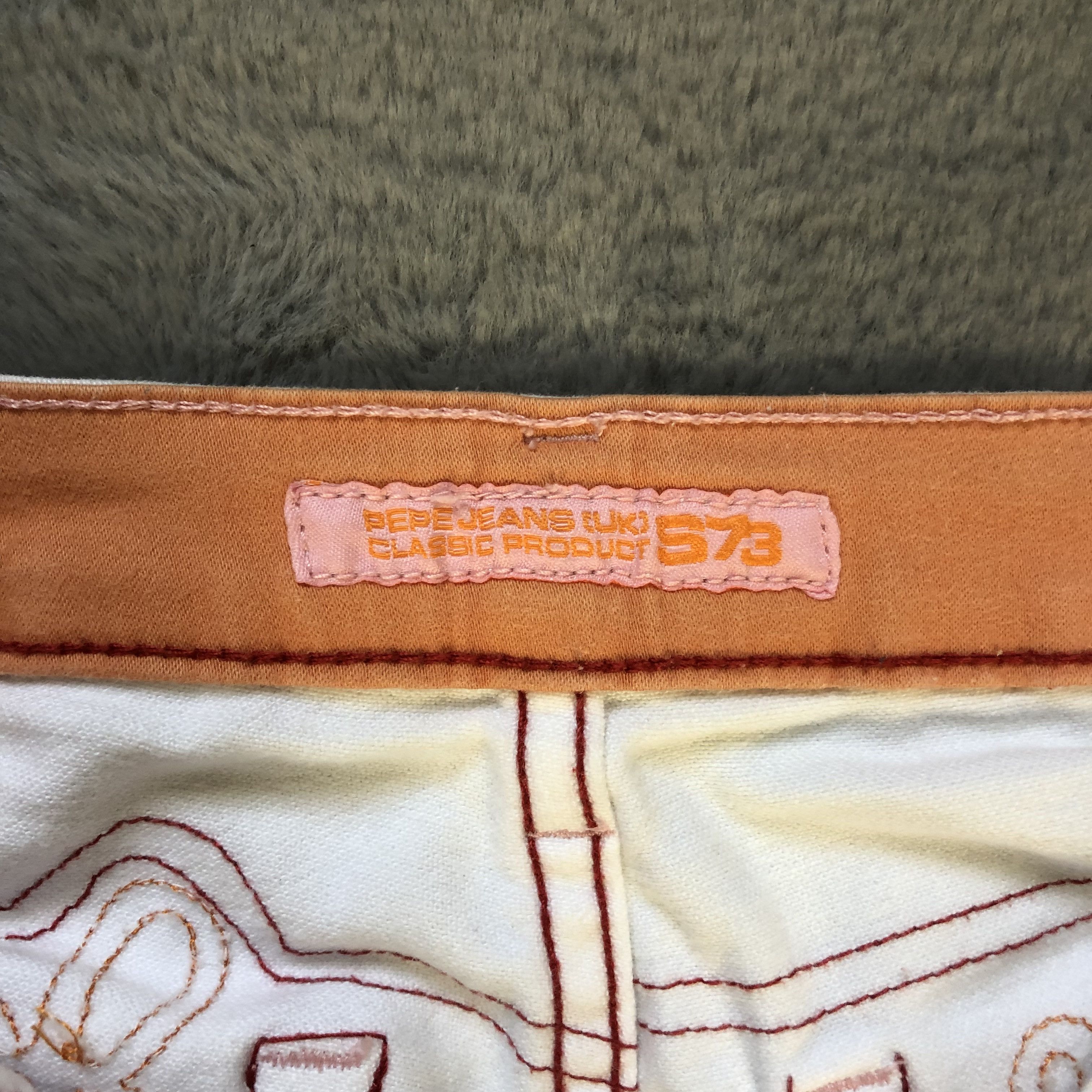 Japanese Brand FLARE PEPE JEANS LONDON WHITE JEANS #5979-216 Size 24" / US 00 / IT 34 - 12 Thumbnail