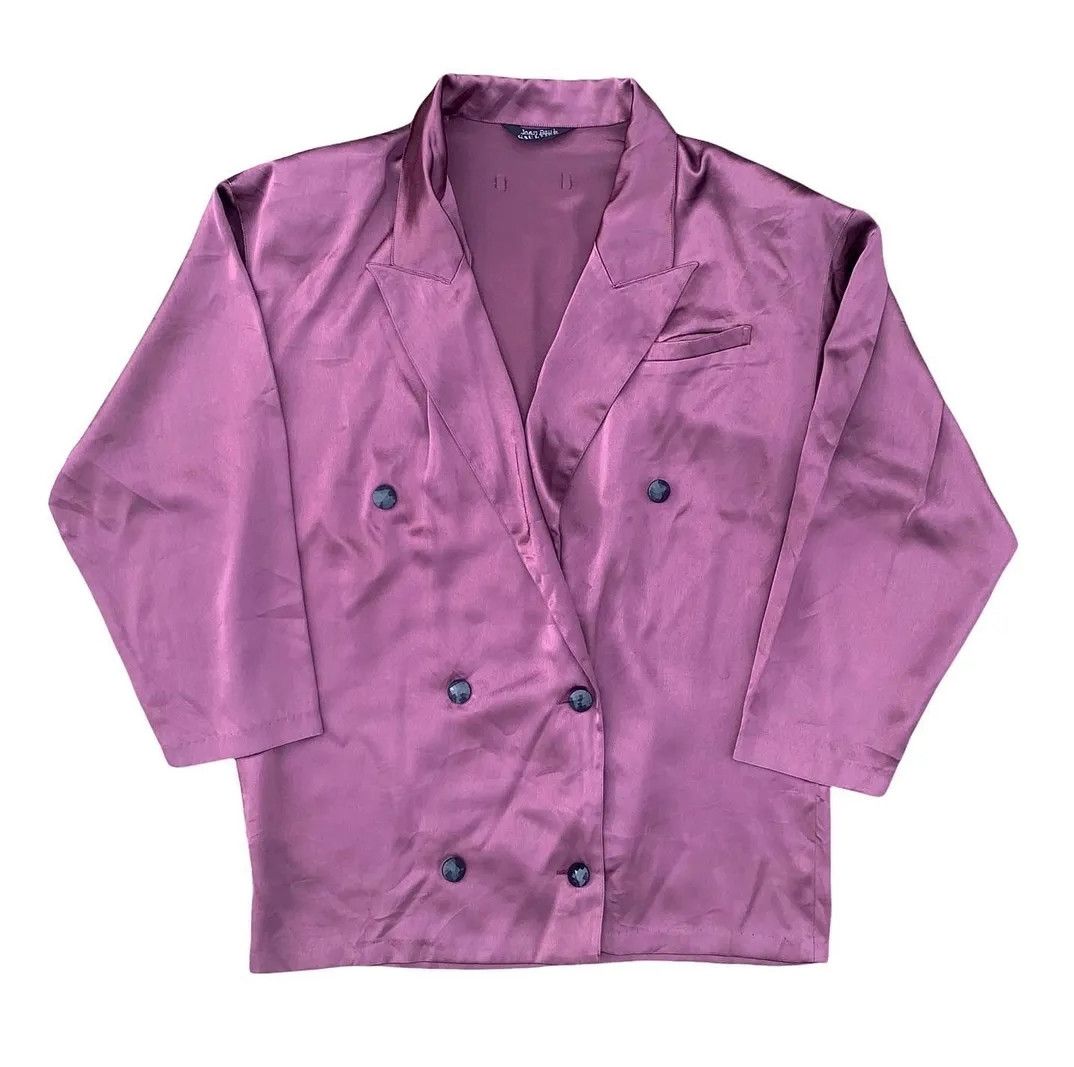 Jean Paul Gaultier Vintage Jean Paul Gaultier Silk Blazer Size US M / EU 48-50 / 2 - 1 Thumbnail