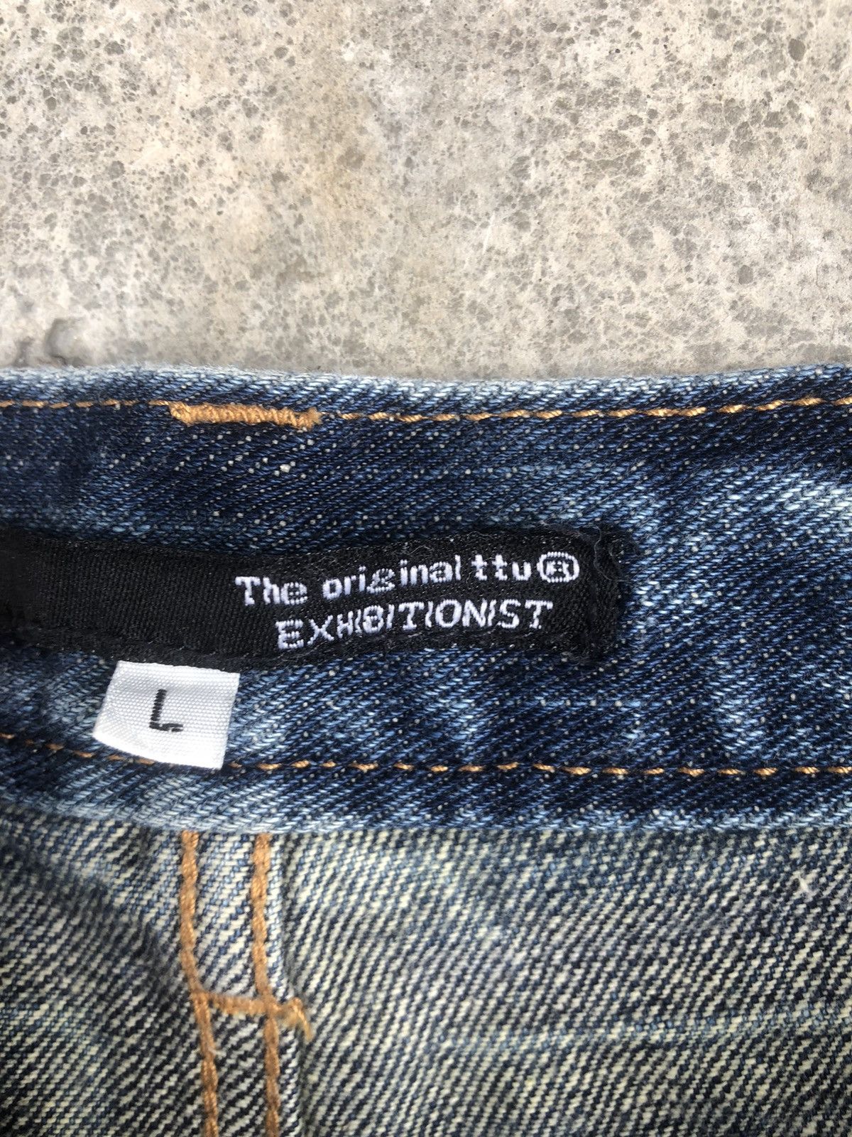 Who Decides War Rare Exhibitionist ttu Distressed Jeans Ripped Size US 33 - 14 Thumbnail