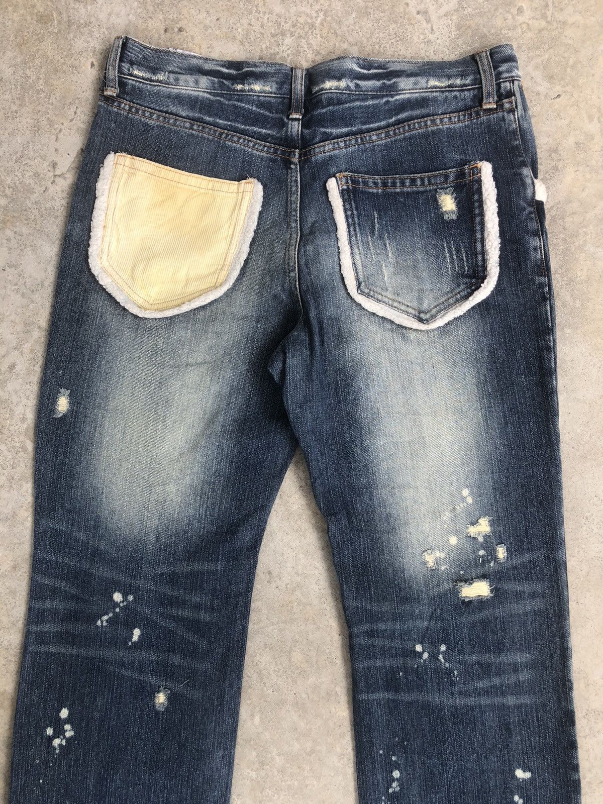 Who Decides War Rare Exhibitionist ttu Distressed Jeans Ripped Size US 33 - 8 Thumbnail