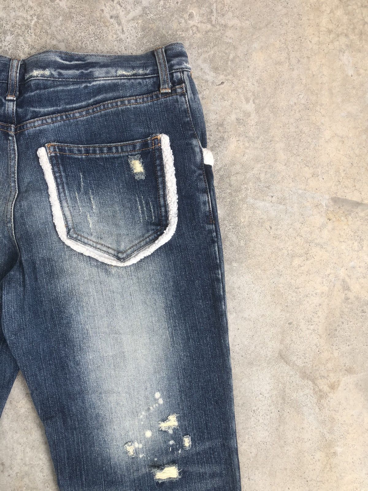 Who Decides War Rare Exhibitionist ttu Distressed Jeans Ripped Size US 33 - 10 Thumbnail