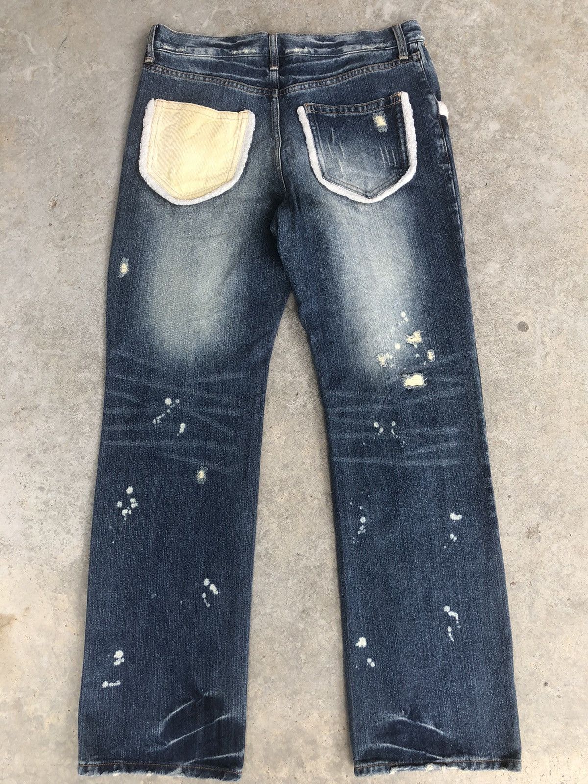 Who Decides War Rare Exhibitionist ttu Distressed Jeans Ripped Size US 33 - 2 Thumbnail
