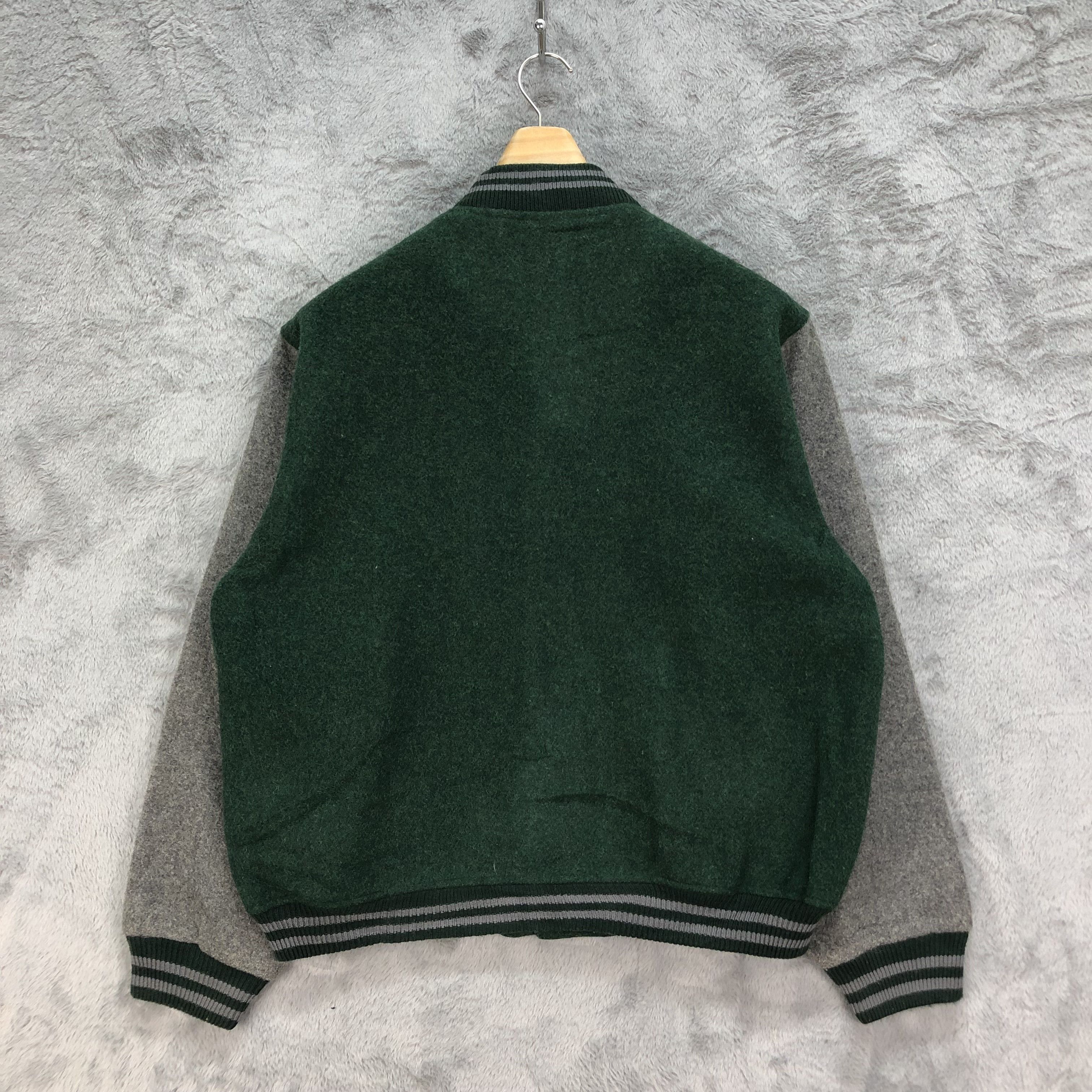 Other Vintage Made in Japan Wool Green Varsity Jacket #4842-173 Size US L / EU 52-54 / 3 - 9 Thumbnail