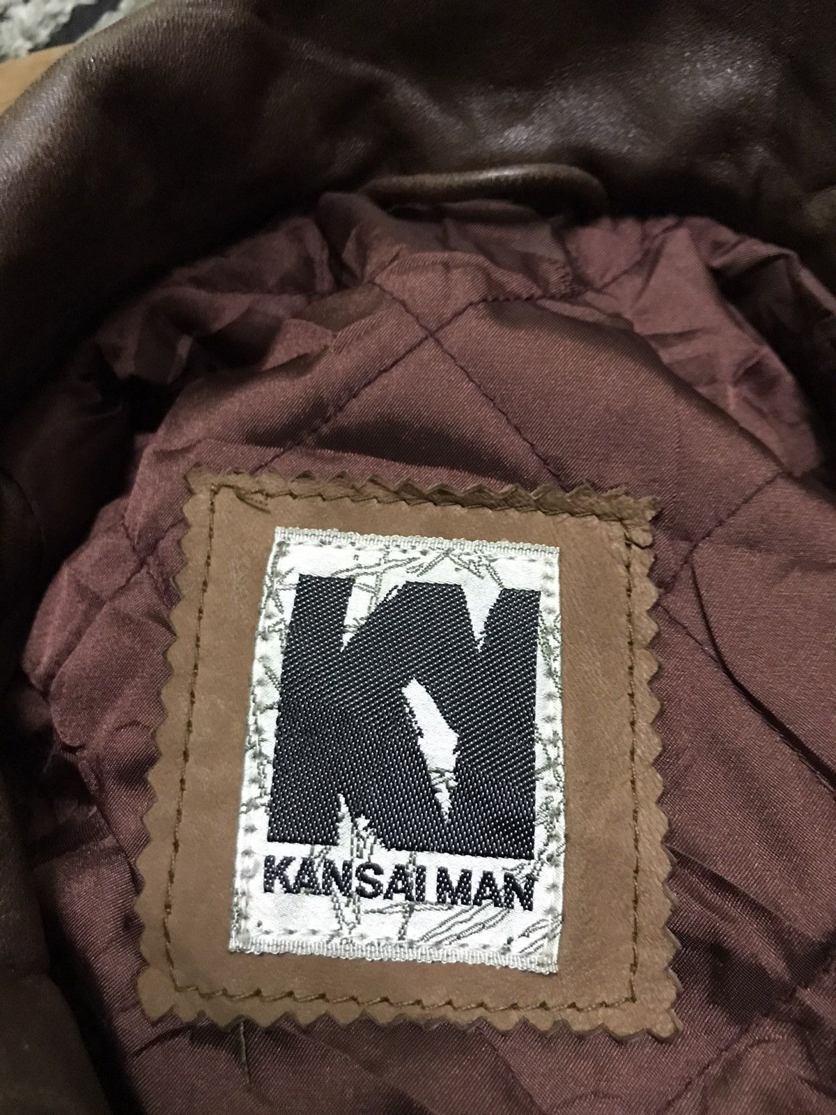 Kansai Yamamoto Vintage Kansai Man Kansai Yamamoto leather jacket Size US L / EU 52-54 / 3 - 6 Thumbnail