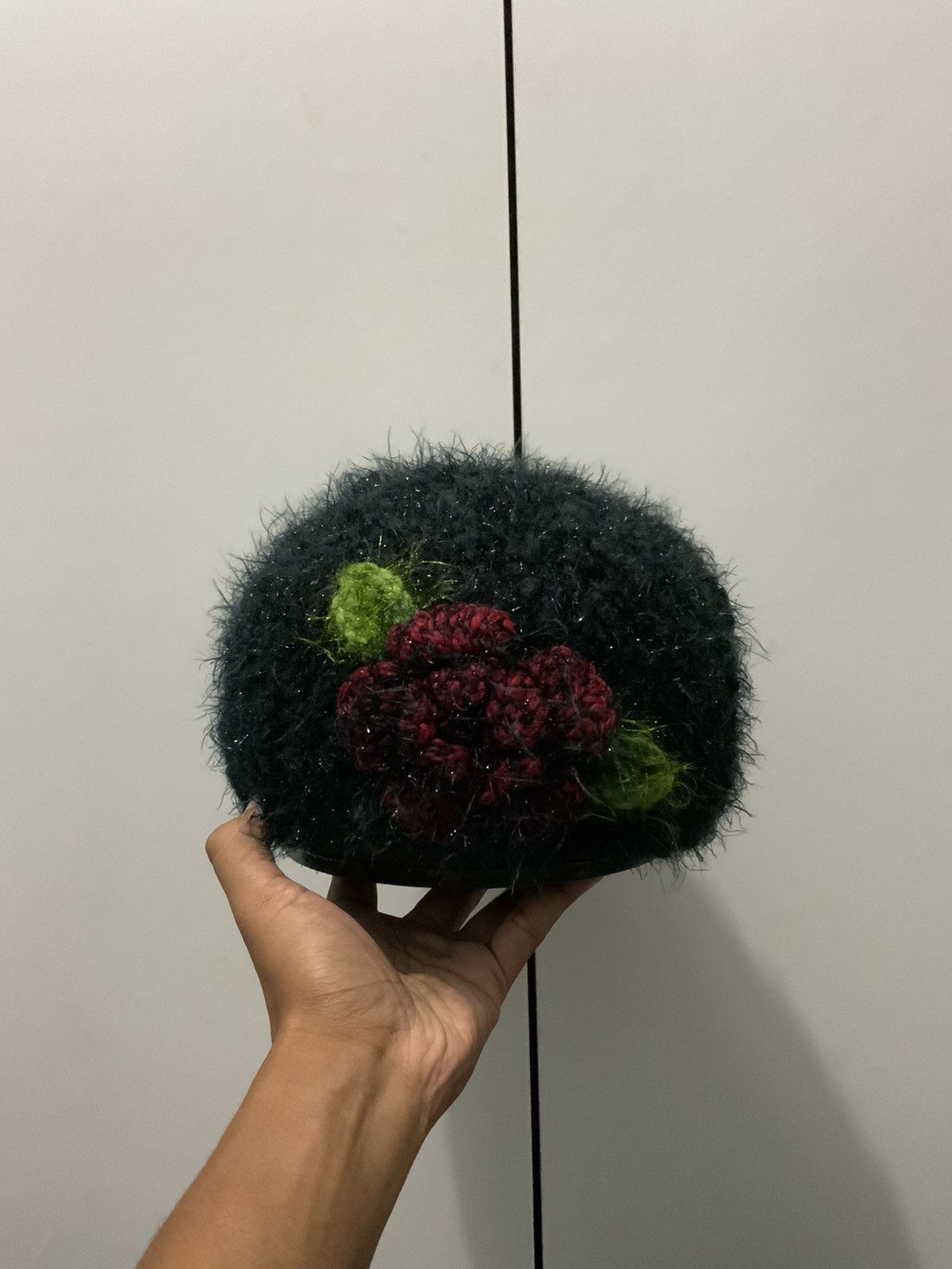 If Six Was Nine Mohair Flower Art Hat Size ONE SIZE - 5 Thumbnail