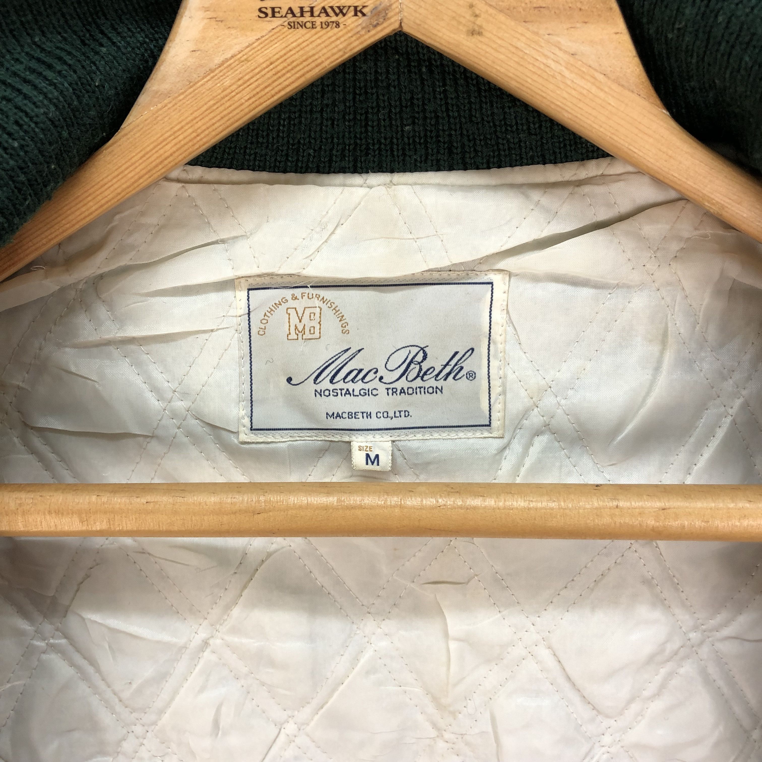 Macbeth Vintage Mac Beth Wool Leather Varsity Jacket #4844-173 Size US M / EU 48-50 / 2 - 9 Thumbnail