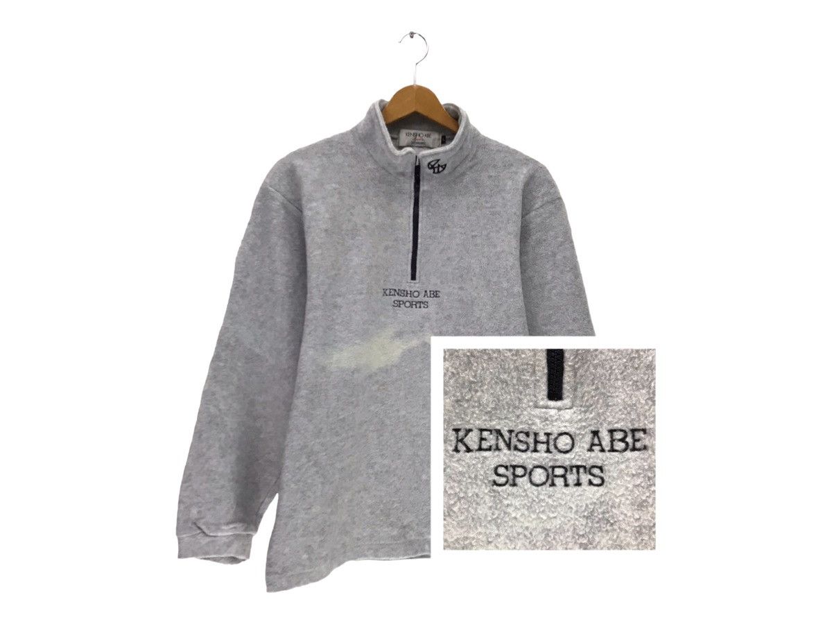 Japanese Brand × Kensho Abe × Vintage Vintage KENSHO ABE Half Zip Fleece Sweatshirt Size US M / EU 48-50 / 2 - 1 Thumbnail