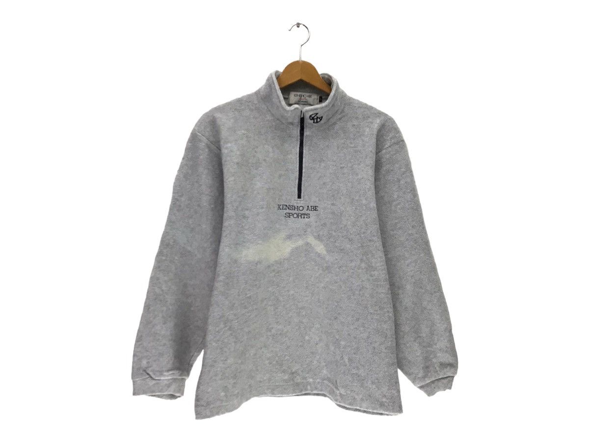Japanese Brand × Kensho Abe × Vintage Vintage KENSHO ABE Half Zip Fleece Sweatshirt Size US M / EU 48-50 / 2 - 3 Thumbnail