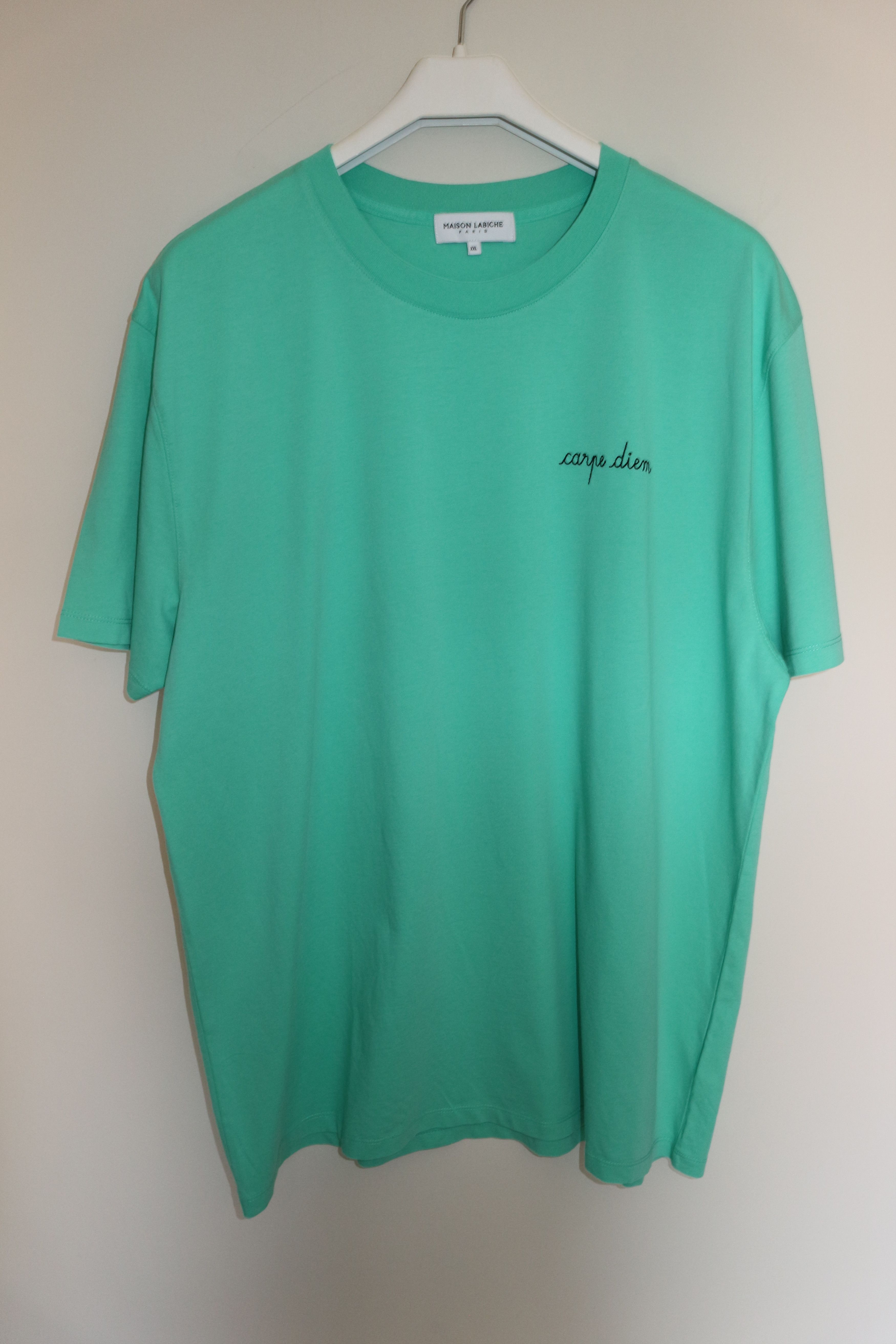 Maison Labiche "Carpe Diem" embroidered t-shirt Size US XXL / EU 58 / 5 - 1 Thumbnail