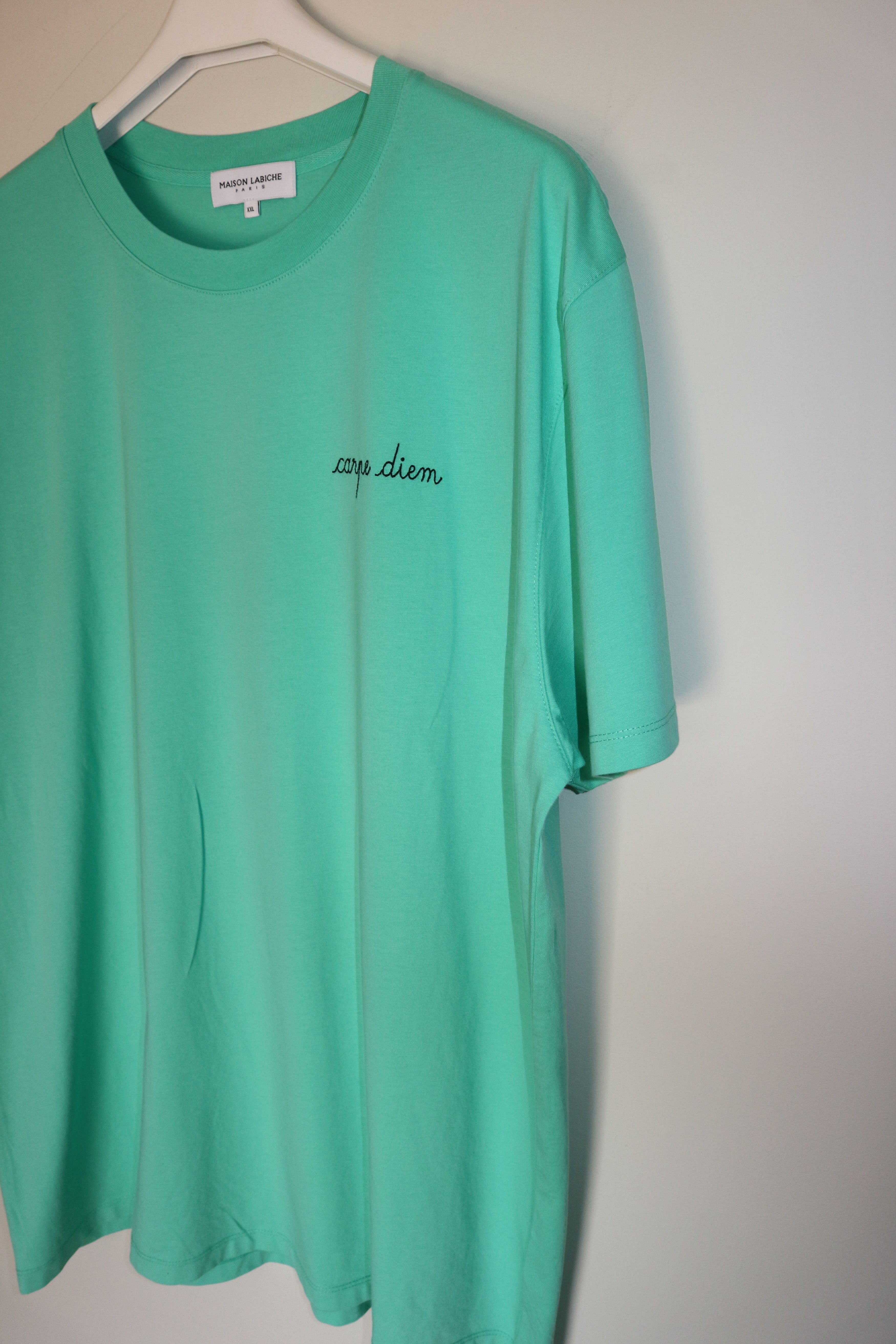 Maison Labiche "Carpe Diem" embroidered t-shirt Size US XXL / EU 58 / 5 - 3 Thumbnail