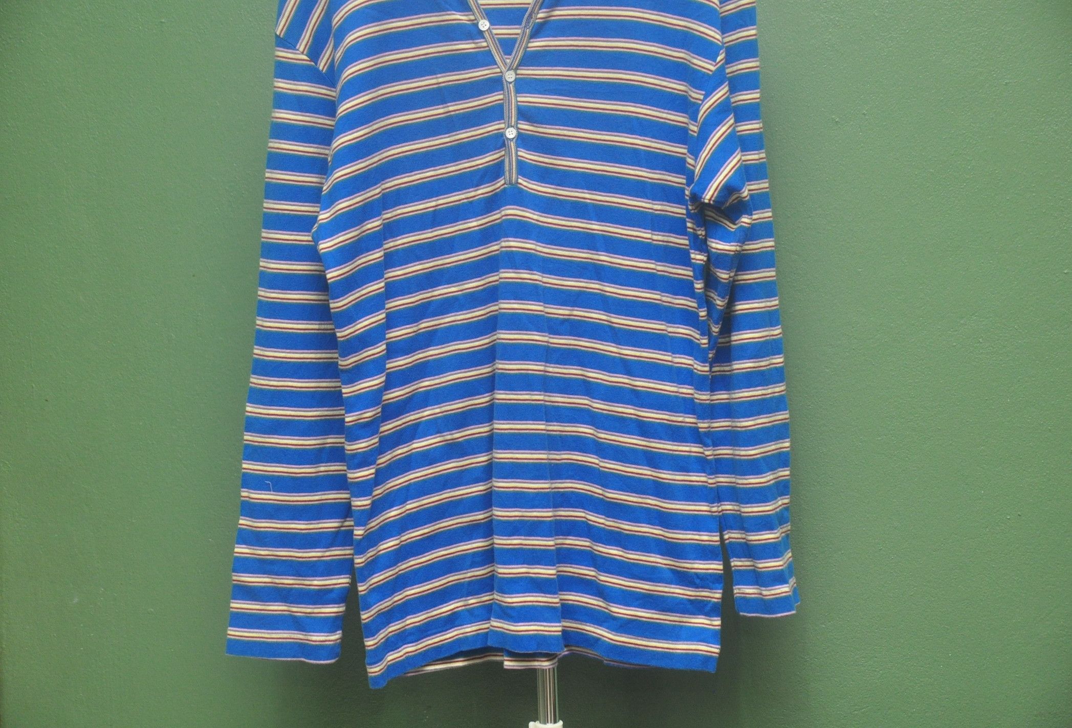 CABANE de ZUCCa × Designer × Japanese Brand Cabane De Zucca Stripes Long Sleeve Shirt Size US M / EU 48-50 / 2 - 4 Thumbnail