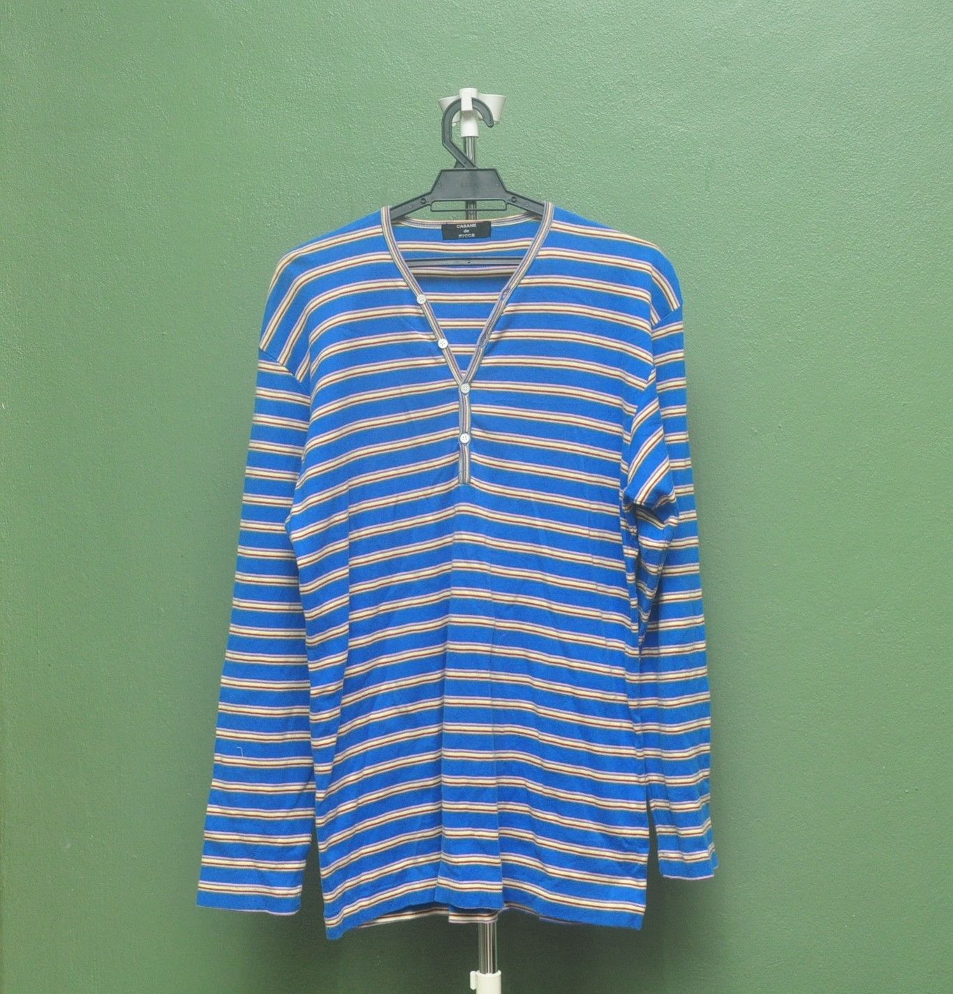 CABANE de ZUCCa × Designer × Japanese Brand Cabane De Zucca Stripes Long Sleeve Shirt Size US M / EU 48-50 / 2 - 1 Thumbnail