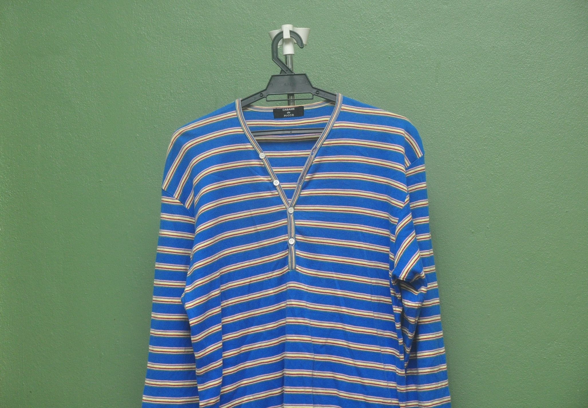 CABANE de ZUCCa × Designer × Japanese Brand Cabane De Zucca Stripes Long Sleeve Shirt Size US M / EU 48-50 / 2 - 3 Thumbnail