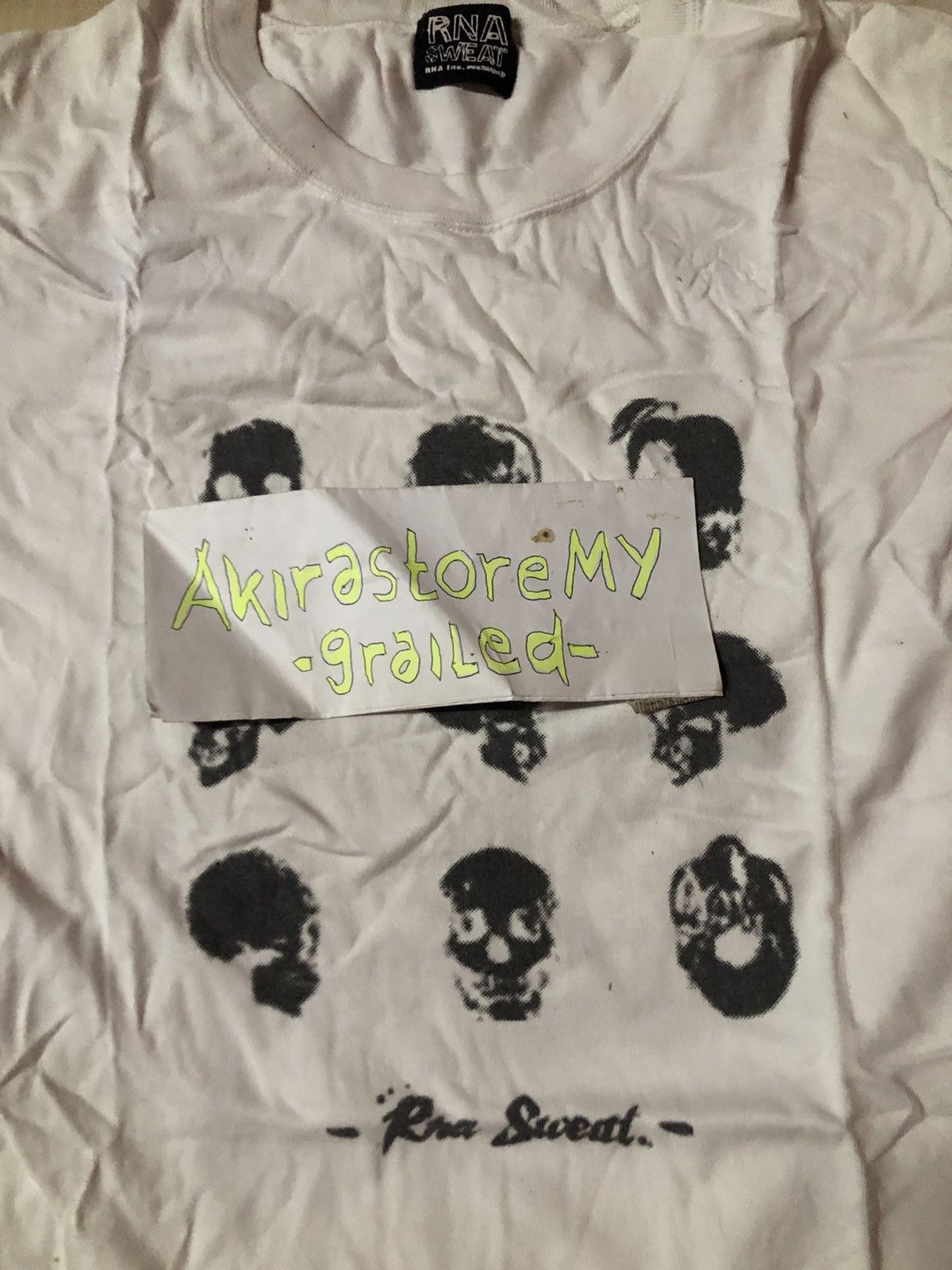 Japanese Brand Vintage RNA Sweat Inc Skull Logo Japanese Fashion Brand Tee Size US S / EU 44-46 / 1 - 13 Thumbnail