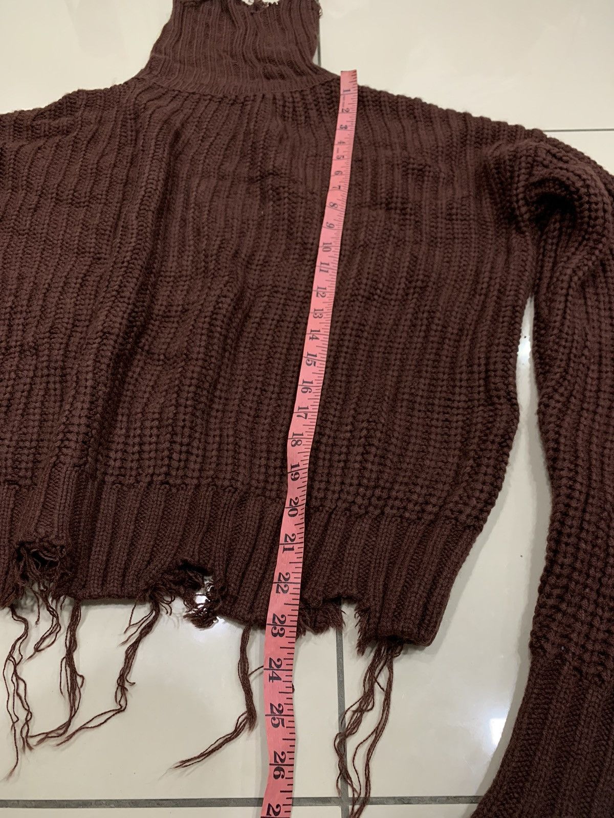 14th Addiction DESTROYED BARAK KNITWEAR OUTERWEAR JACKET Size US M / EU 48-50 / 2 - 2 Thumbnail